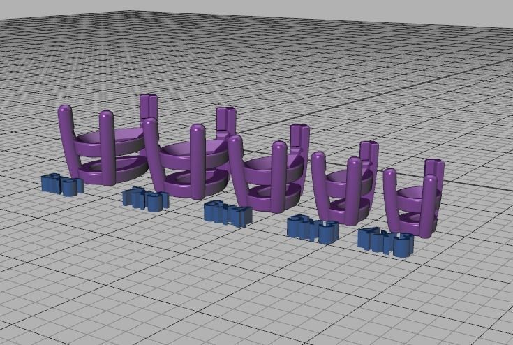 Pear Cut Gems 3prong Heads 8x5 7x5 6x4 5x3 4x3 Collection 3D print model_34