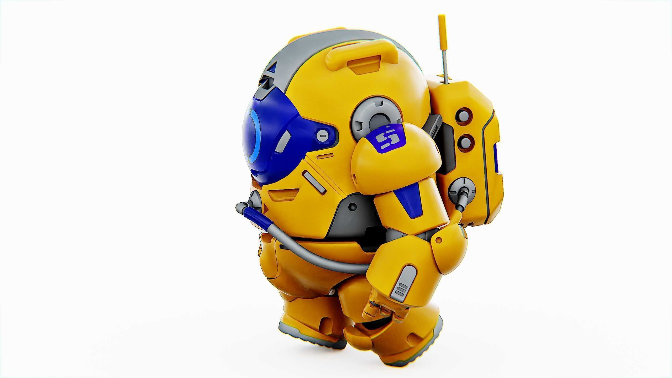 AMONG US CHARACTER-E  Rigged for Unreal Engine - Unity - MIXAMO  3D model_6