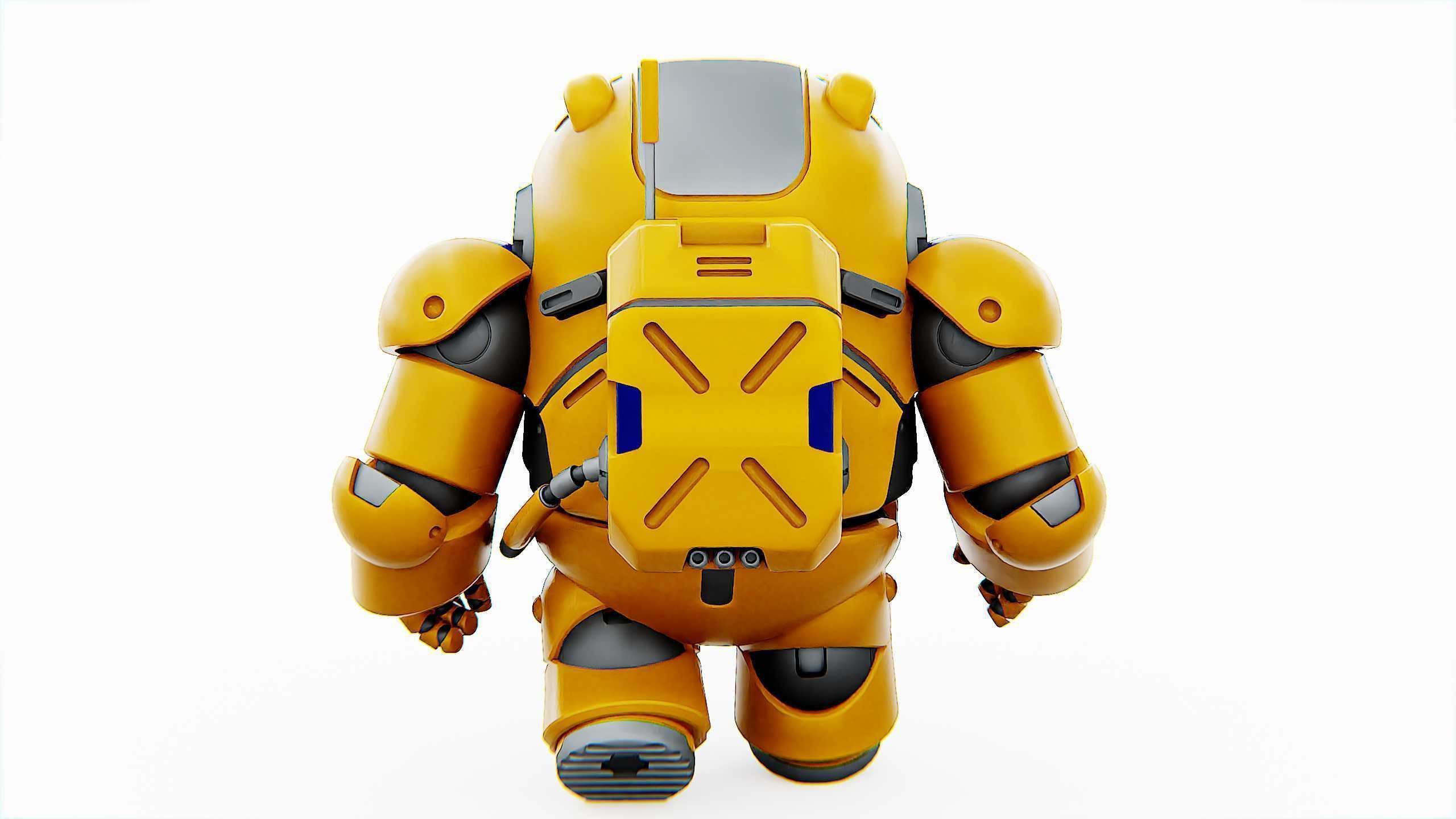 AMONG US CHARACTER-E  Rigged for Unreal Engine - Unity - MIXAMO  3D model_15