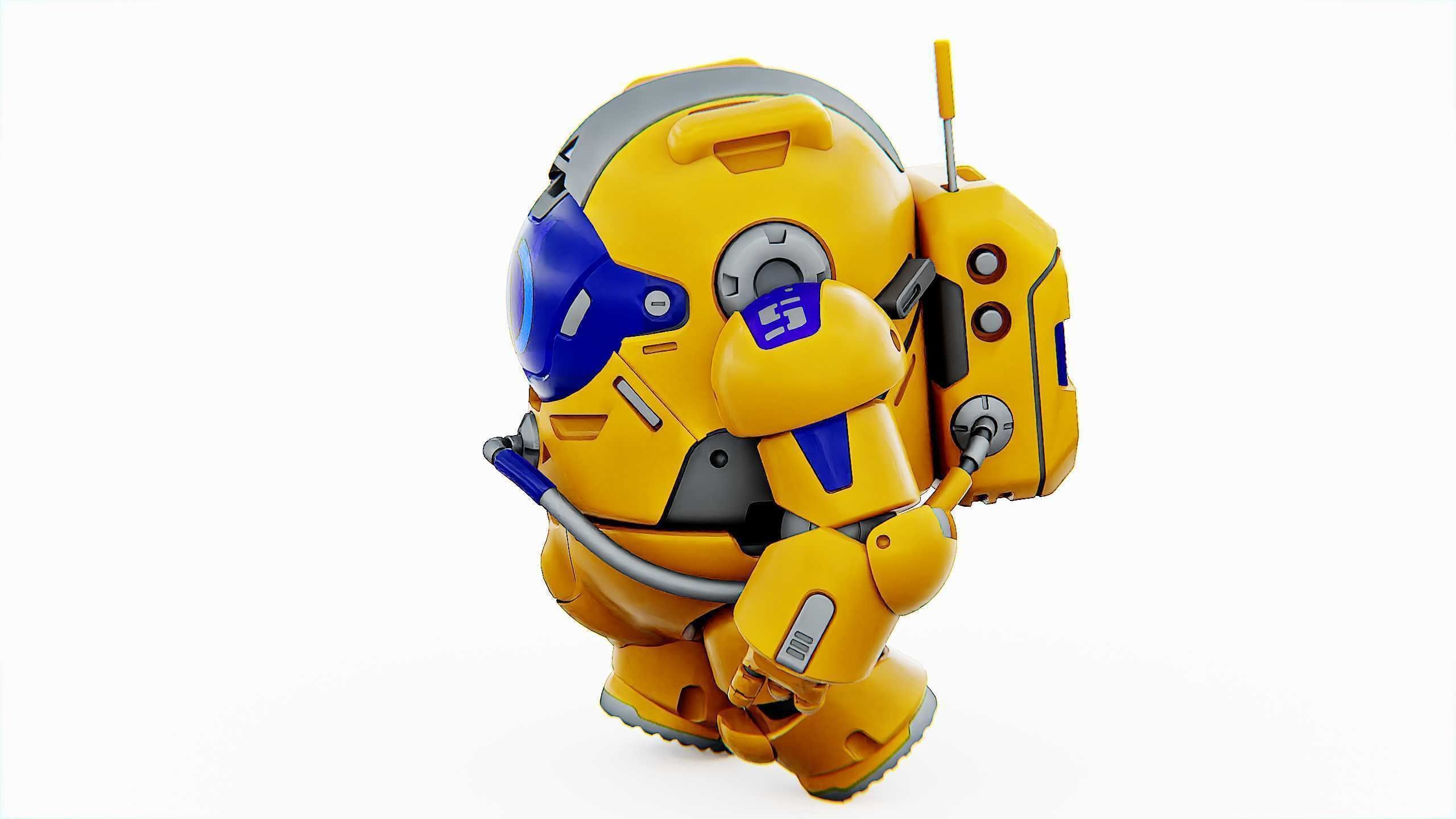 AMONG US CHARACTER-E  Rigged for Unreal Engine - Unity - MIXAMO  3D model_7