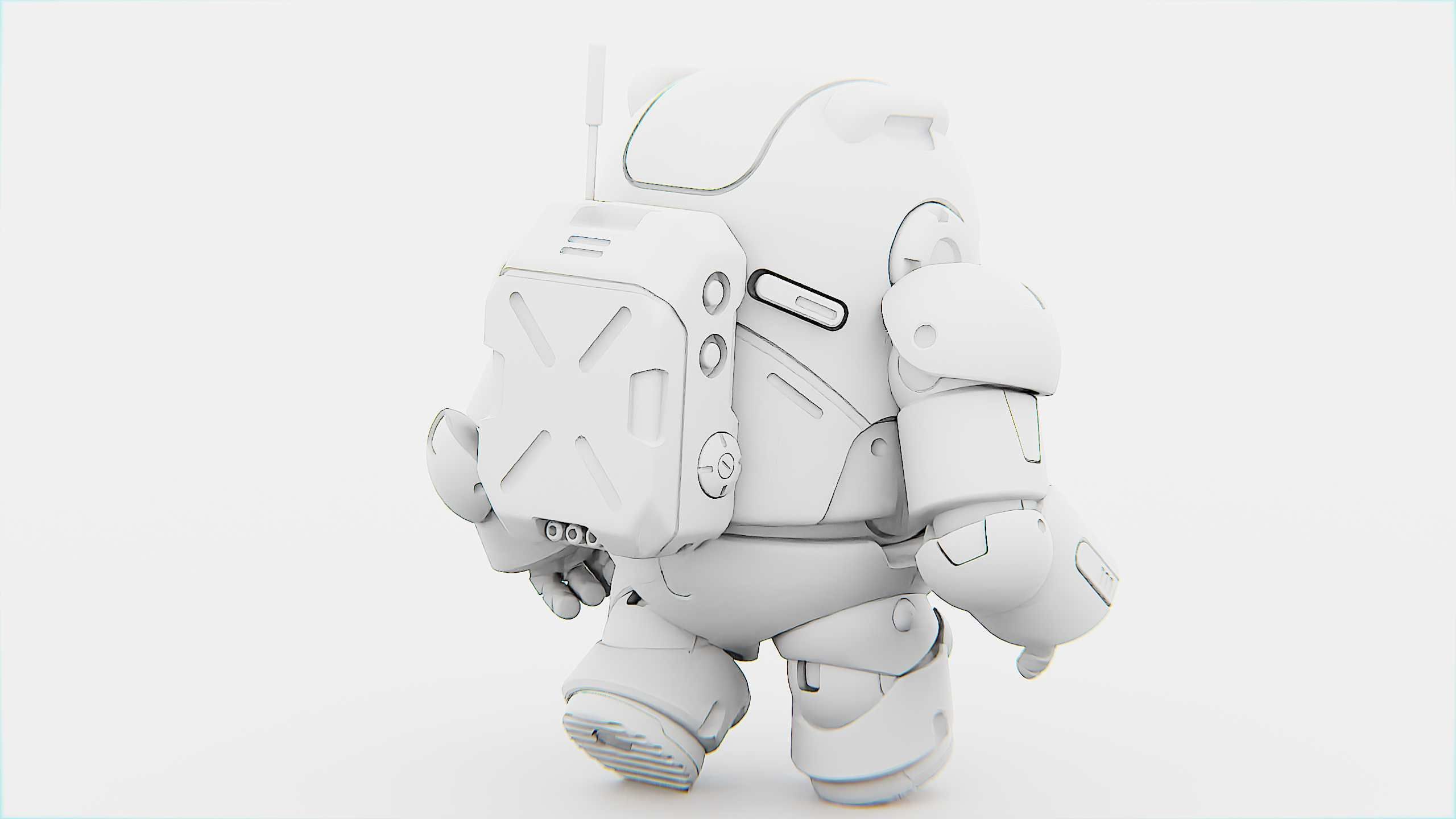 AMONG US CHARACTER-E  Rigged for Unreal Engine - Unity - MIXAMO  3D model_33