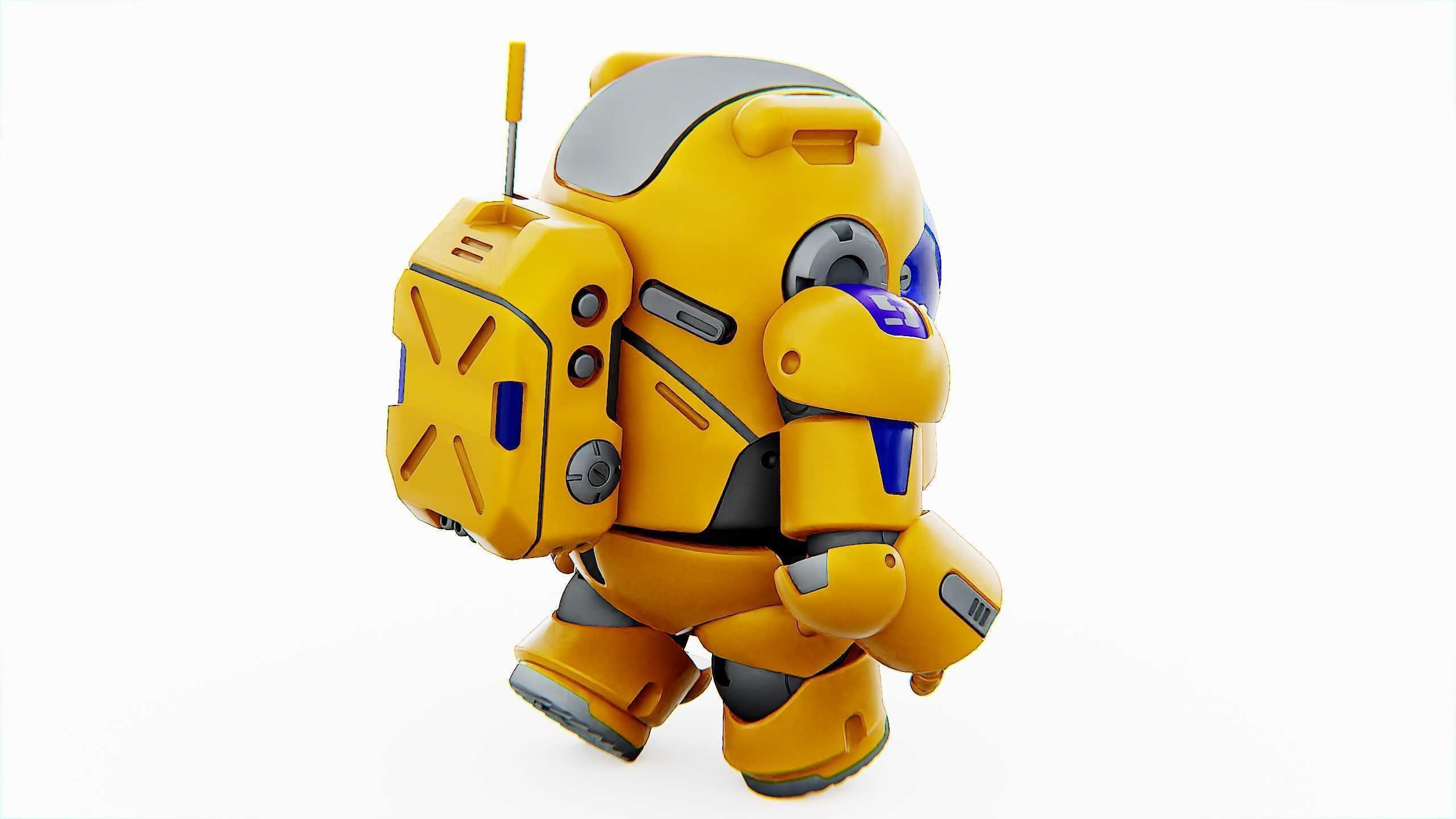 AMONG US CHARACTER-E  Rigged for Unreal Engine - Unity - MIXAMO  3D model_18