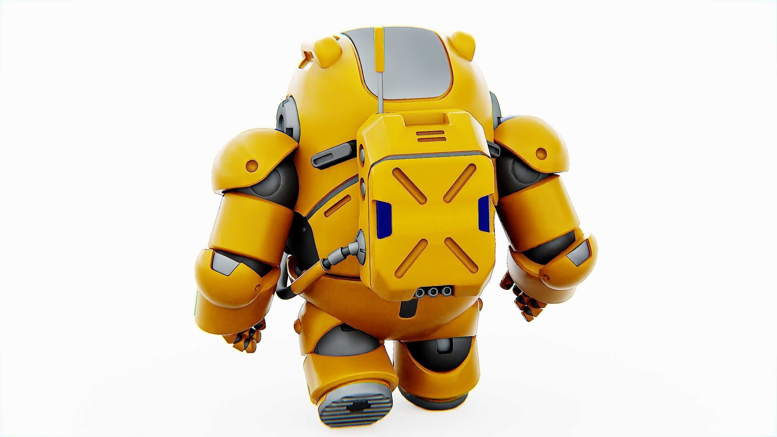 AMONG US CHARACTER-E  Rigged for Unreal Engine - Unity - MIXAMO  3D model_14