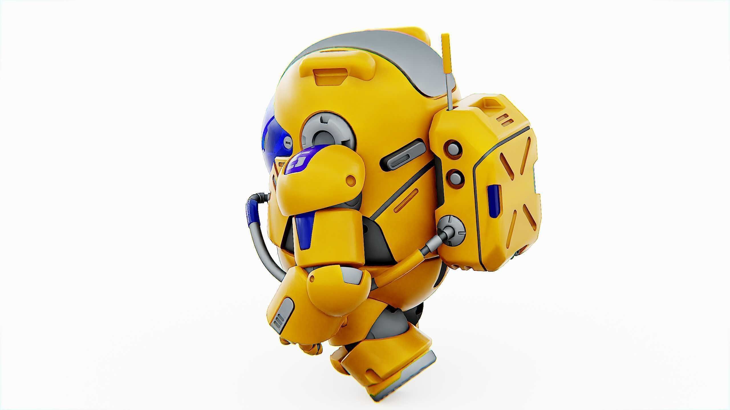 AMONG US CHARACTER-E  Rigged for Unreal Engine - Unity - MIXAMO  3D model_10