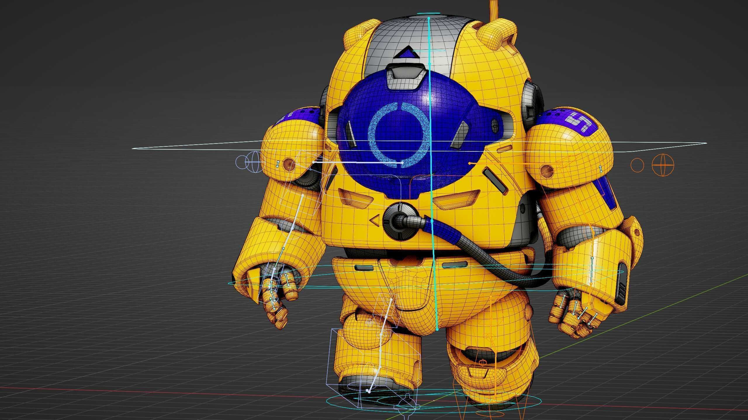 AMONG US CHARACTER-E  Rigged for Unreal Engine - Unity - MIXAMO  3D model_37