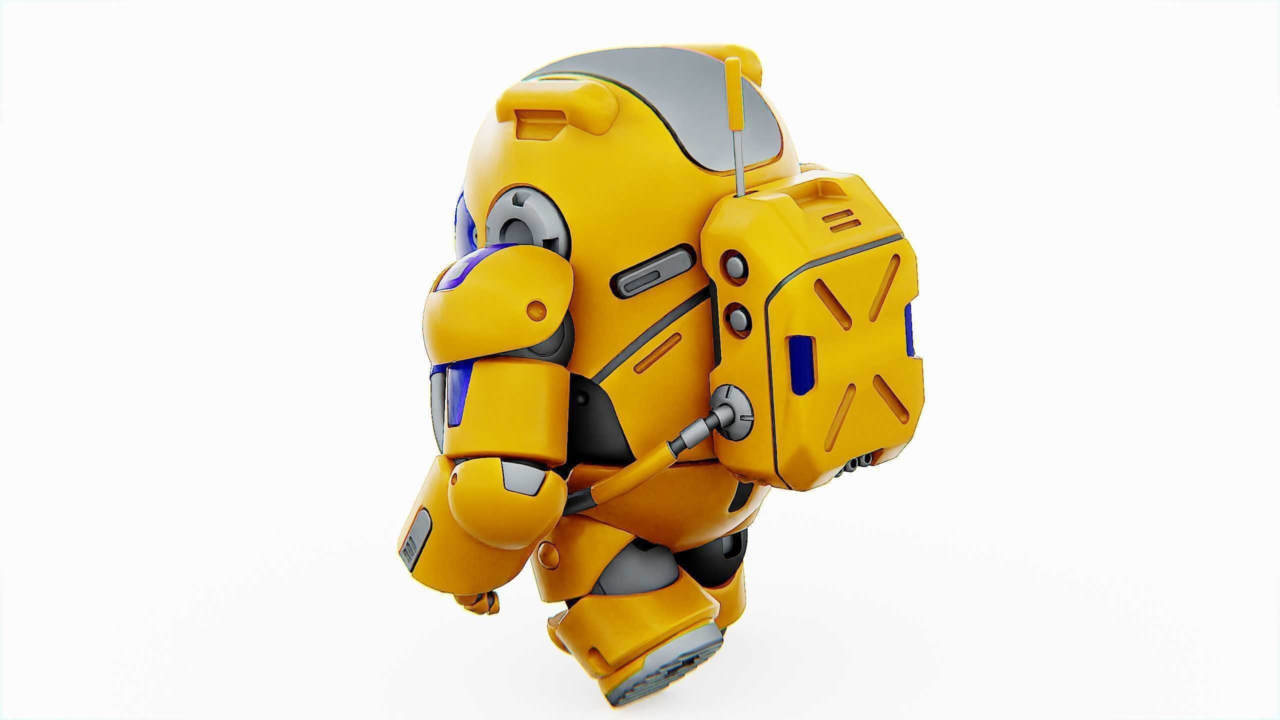 AMONG US CHARACTER-E  Rigged for Unreal Engine - Unity - MIXAMO  3D model_11