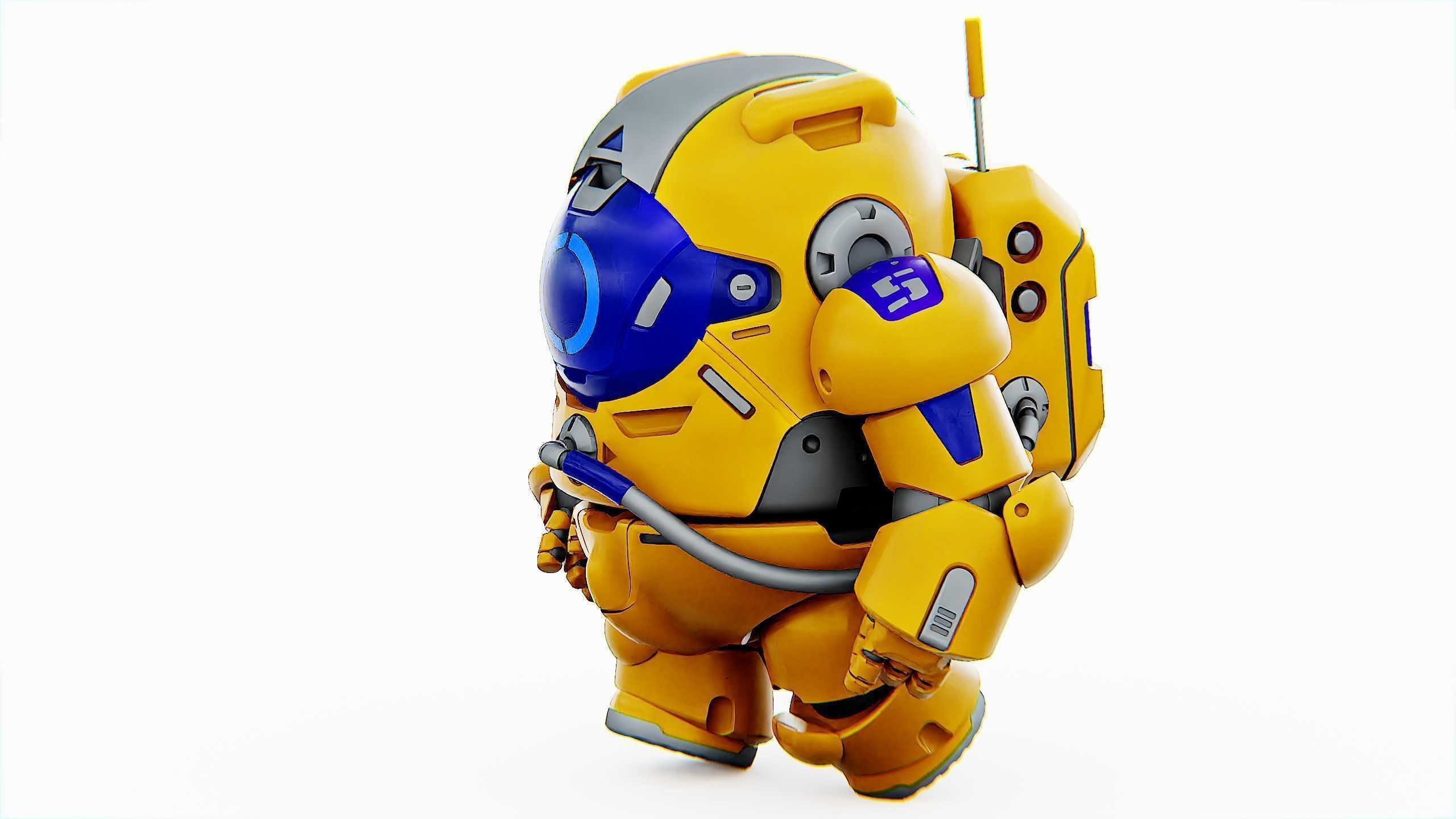 AMONG US CHARACTER-E  Rigged for Unreal Engine - Unity - MIXAMO  3D model_5