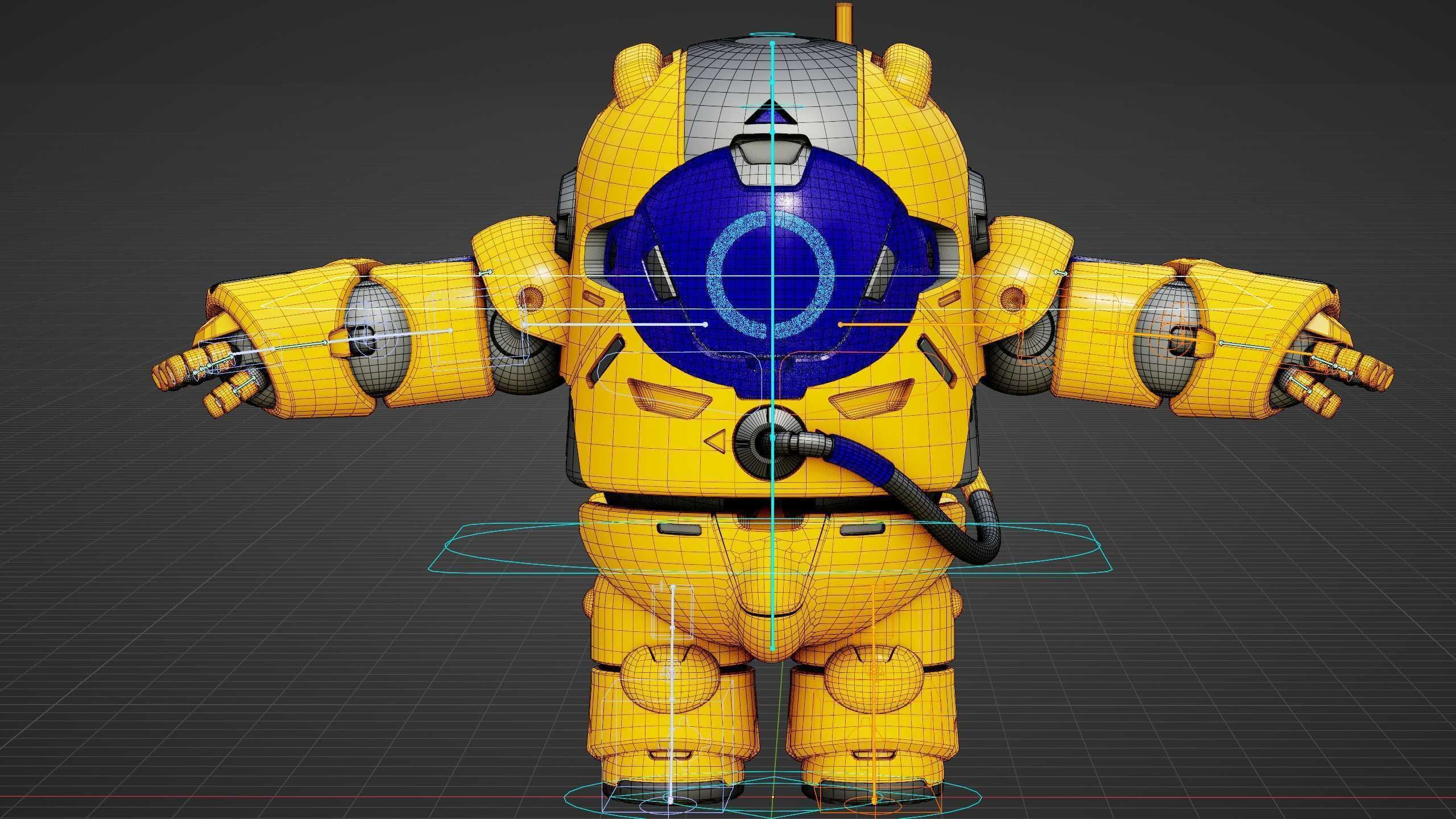 AMONG US CHARACTER-E  Rigged for Unreal Engine - Unity - MIXAMO  3D model_39