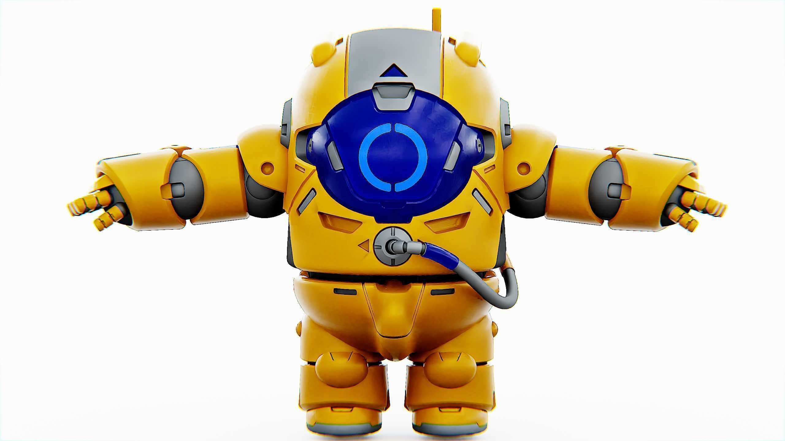 AMONG US CHARACTER-E  Rigged for Unreal Engine - Unity - MIXAMO  3D model_30