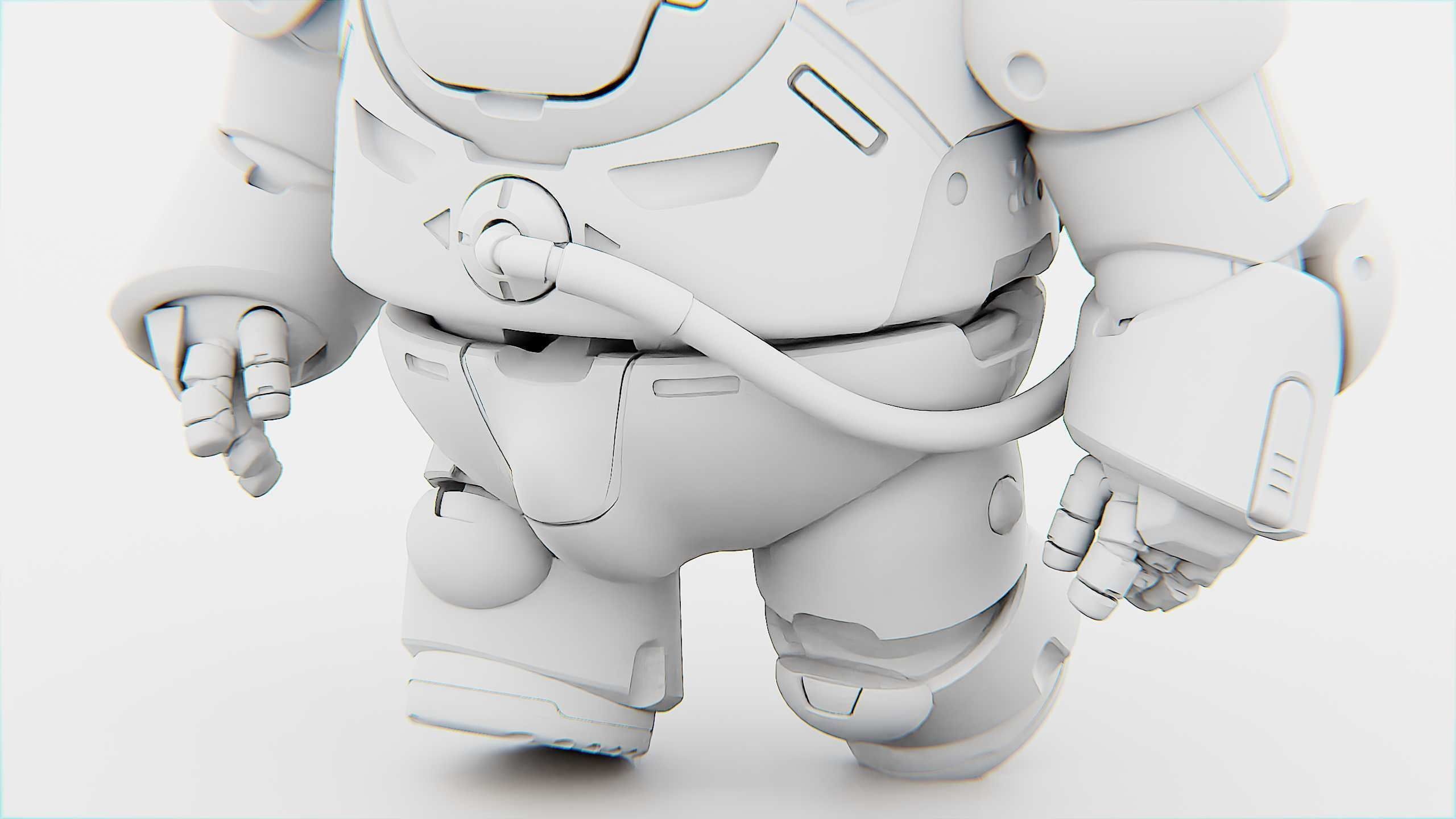 AMONG US CHARACTER-E  Rigged for Unreal Engine - Unity - MIXAMO  3D model_35