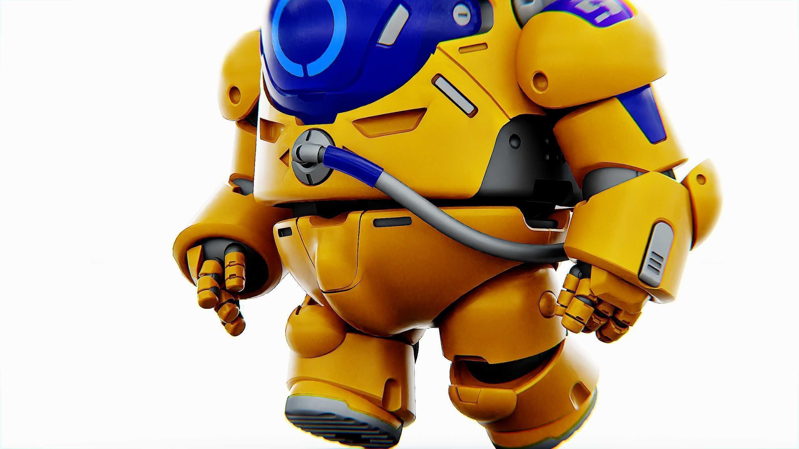 AMONG US CHARACTER-E  Rigged for Unreal Engine - Unity - MIXAMO  3D model_24