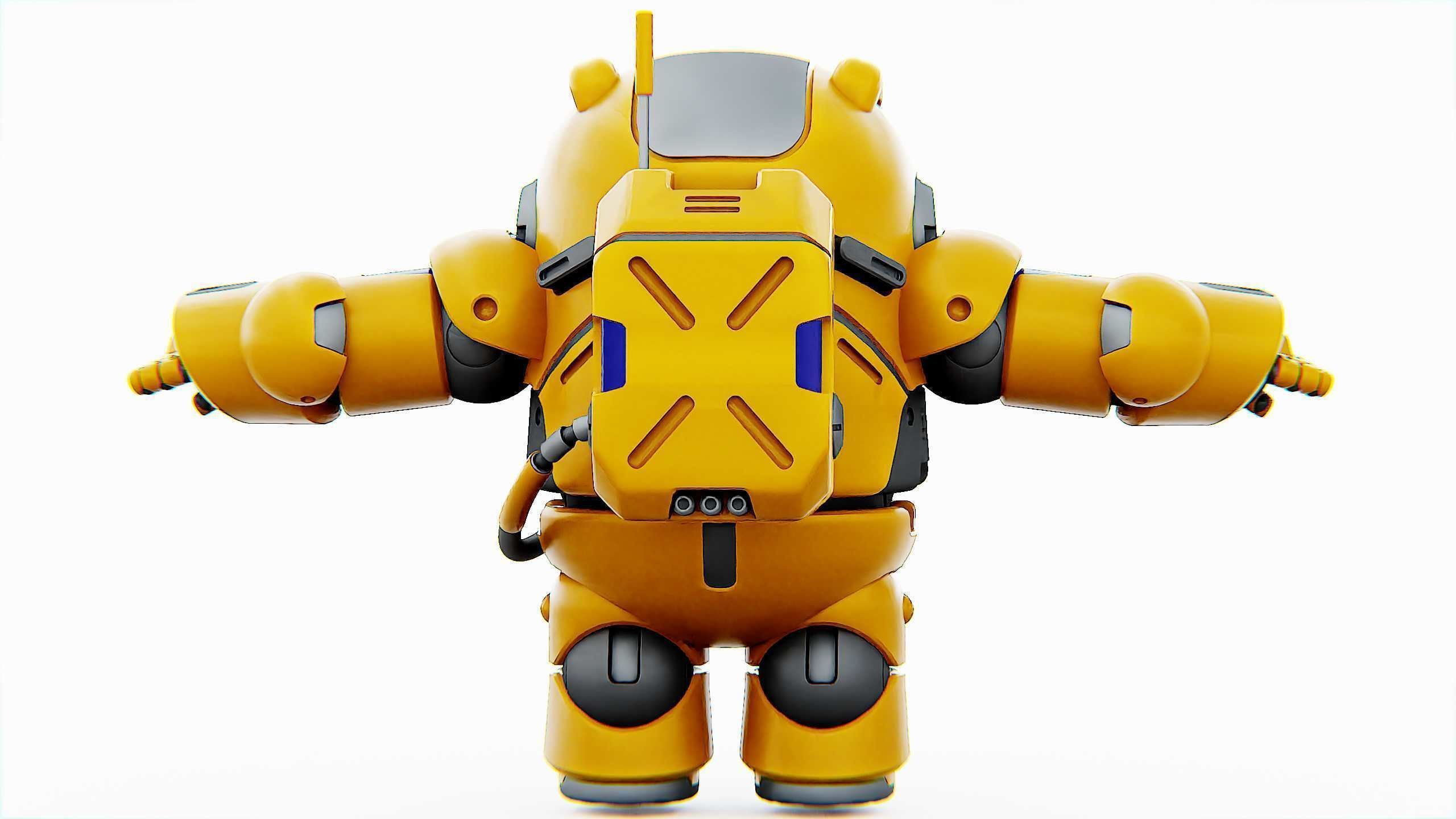 AMONG US CHARACTER-E  Rigged for Unreal Engine - Unity - MIXAMO  3D model_31