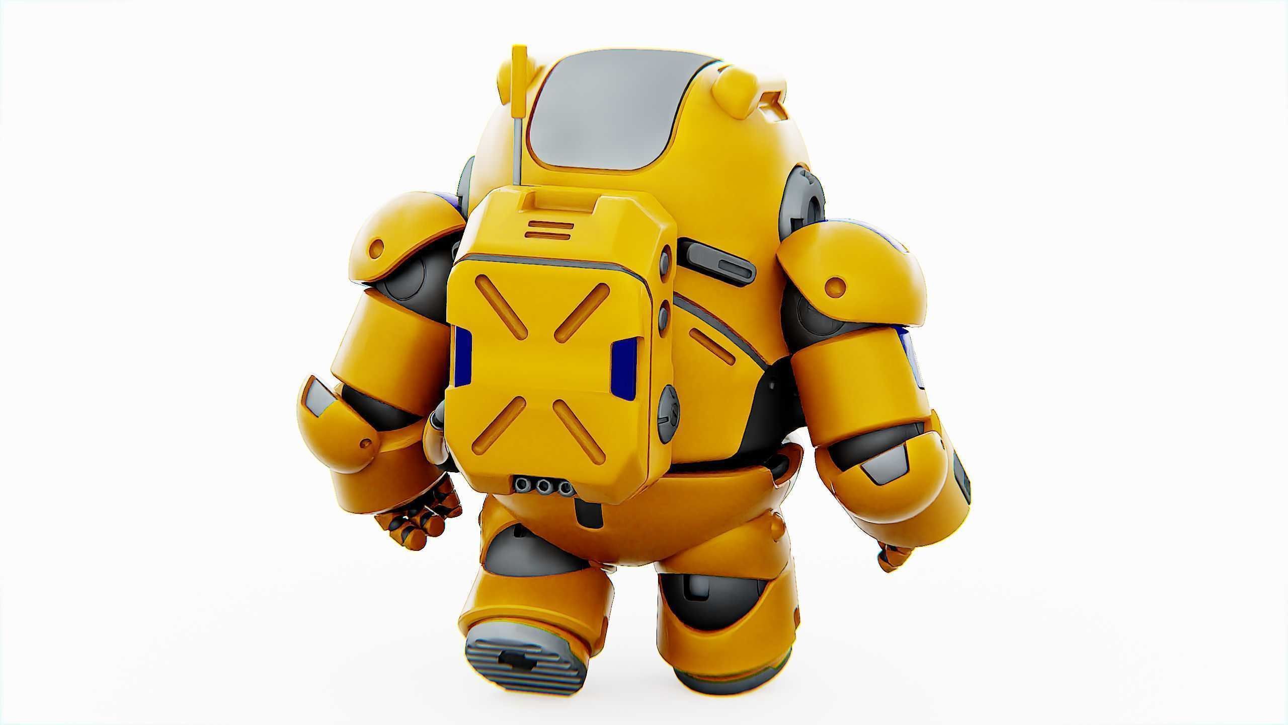 AMONG US CHARACTER-E  Rigged for Unreal Engine - Unity - MIXAMO  3D model_16