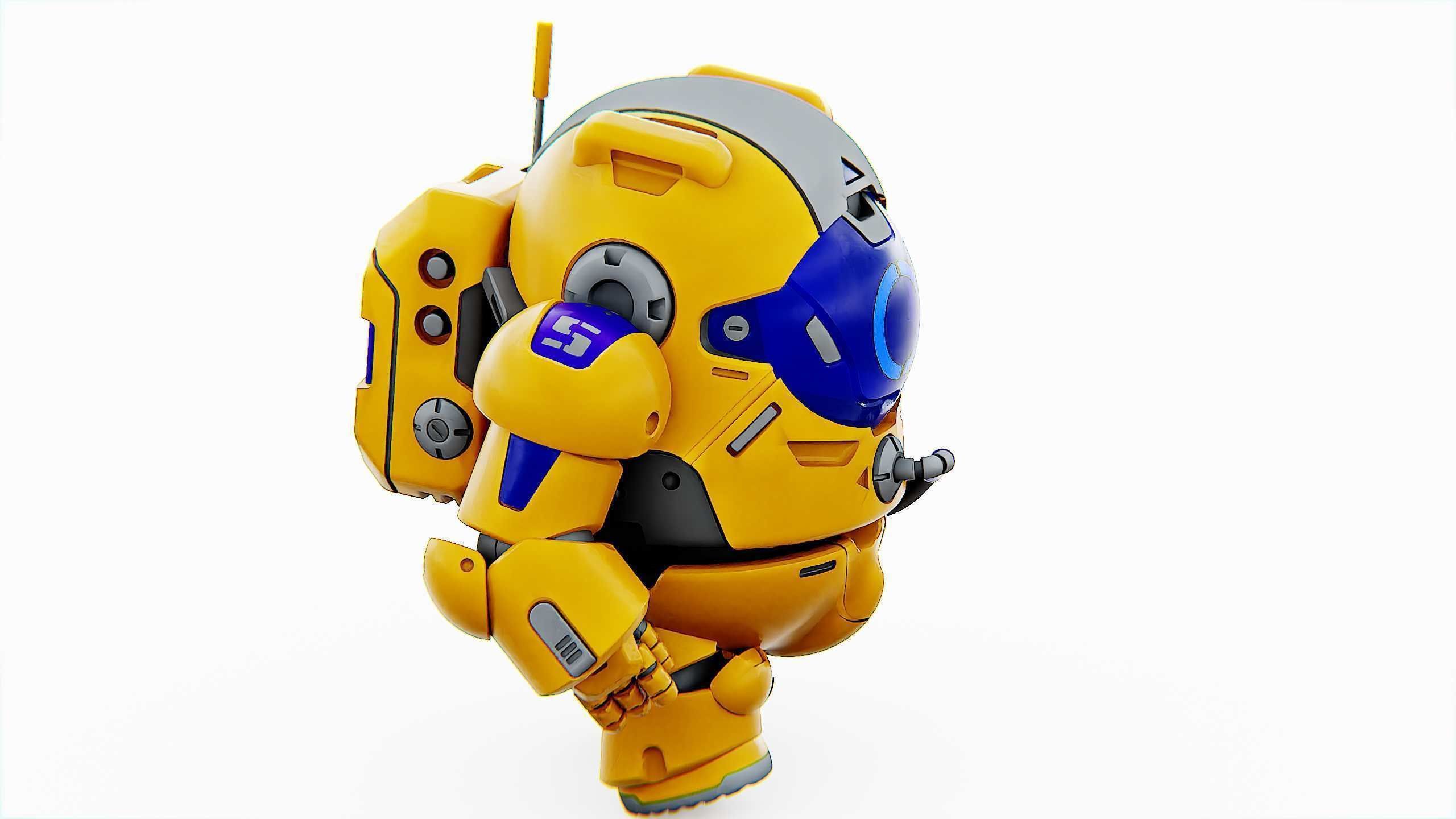 AMONG US CHARACTER-E  Rigged for Unreal Engine - Unity - MIXAMO  3D model_21