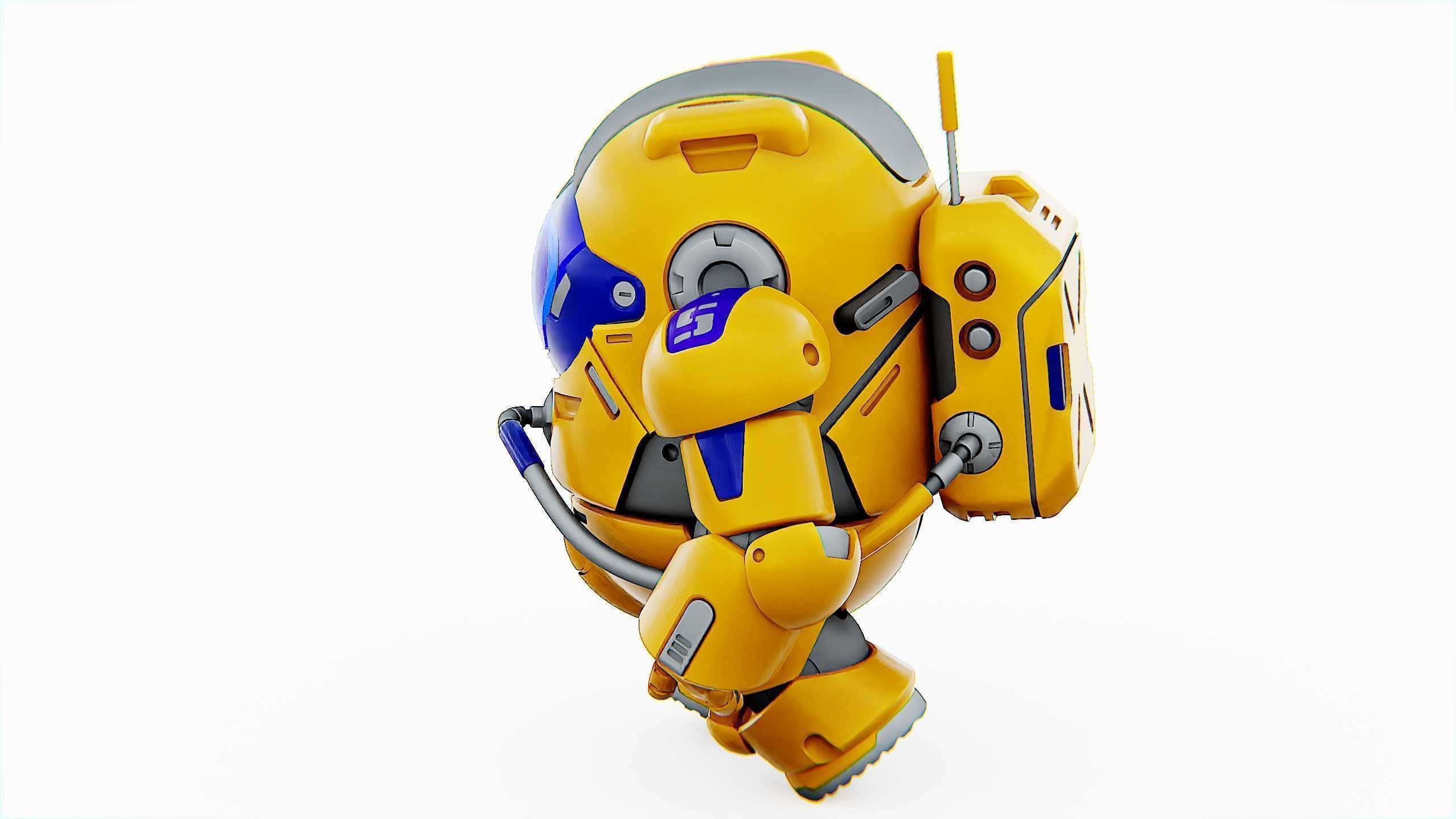 AMONG US CHARACTER-E  Rigged for Unreal Engine - Unity - MIXAMO  3D model_9