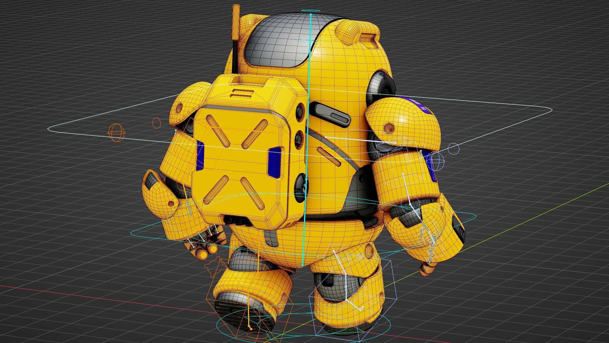 AMONG US CHARACTER-E  Rigged for Unreal Engine - Unity - MIXAMO  3D model_38