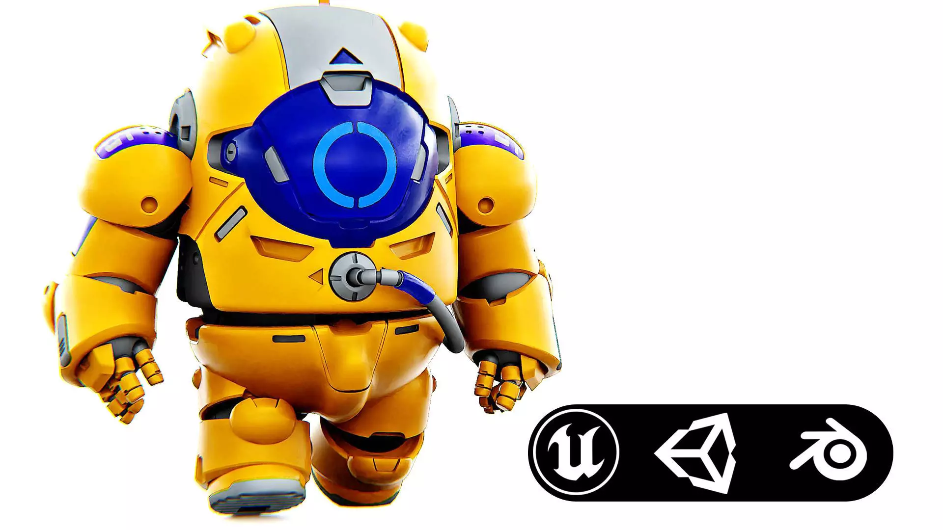 AMONG US CHARACTER-E  Rigged for Unreal Engine - Unity - MIXAMO  3D model_0