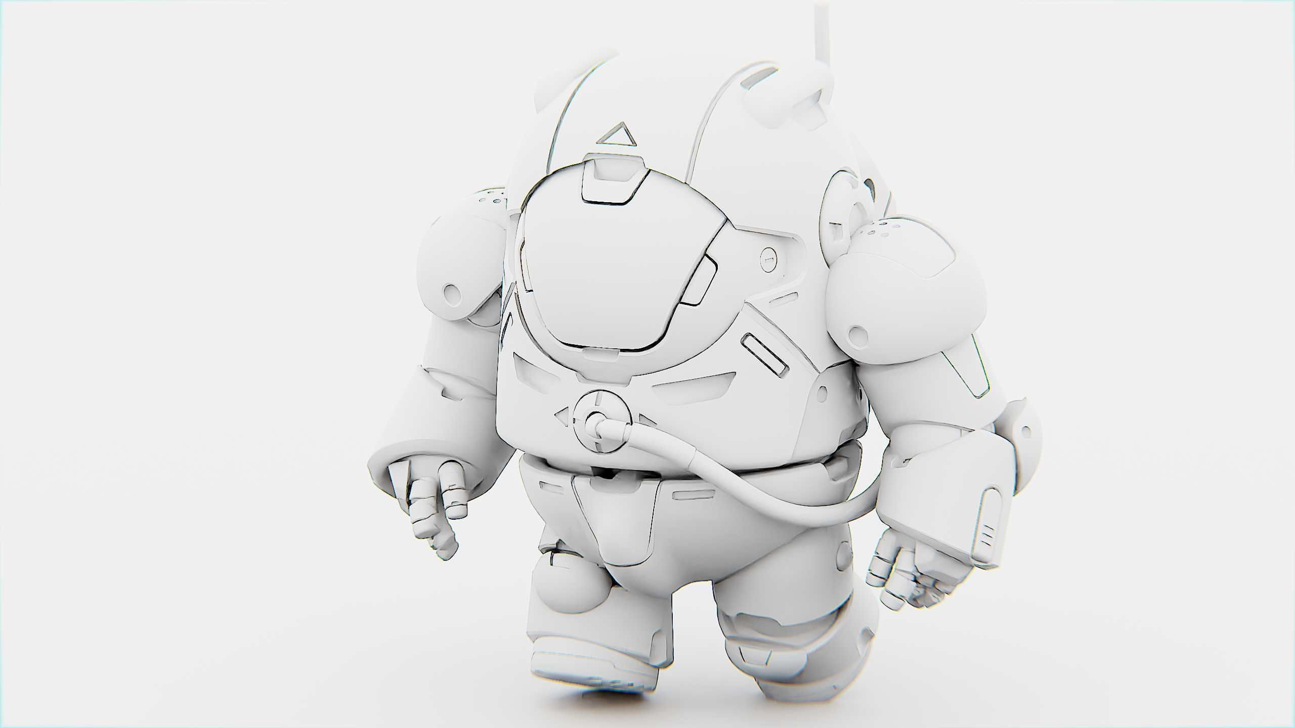 AMONG US CHARACTER-E  Rigged for Unreal Engine - Unity - MIXAMO  3D model_32