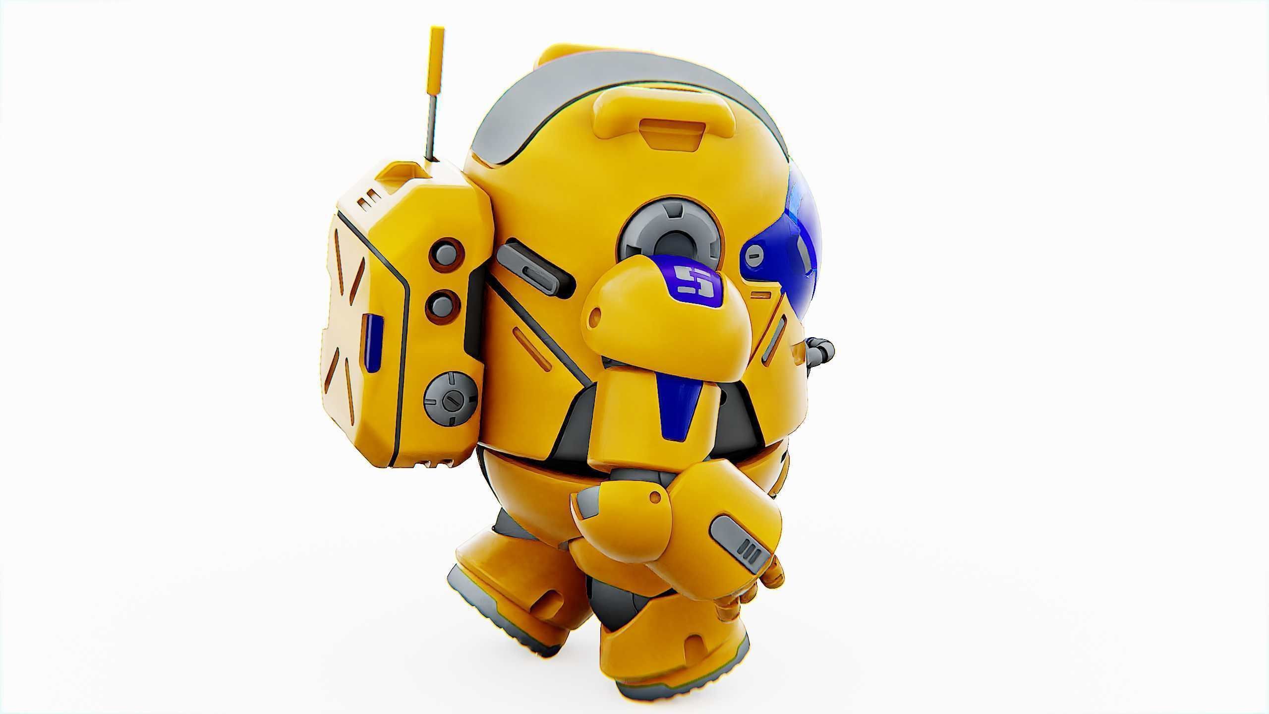 AMONG US CHARACTER-E  Rigged for Unreal Engine - Unity - MIXAMO  3D model_19