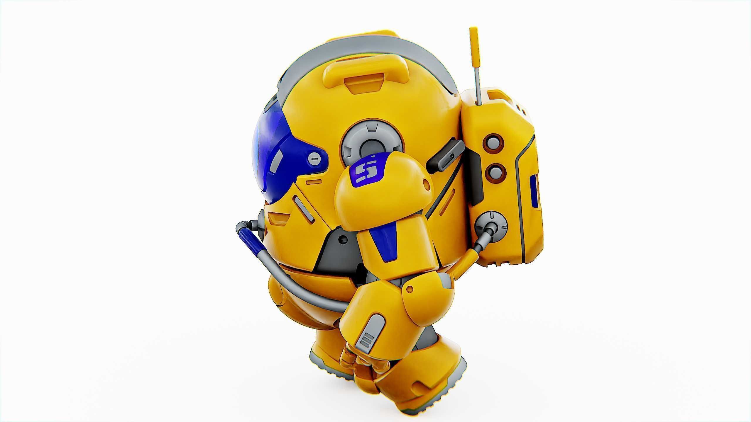 AMONG US CHARACTER-E  Rigged for Unreal Engine - Unity - MIXAMO  3D model_8