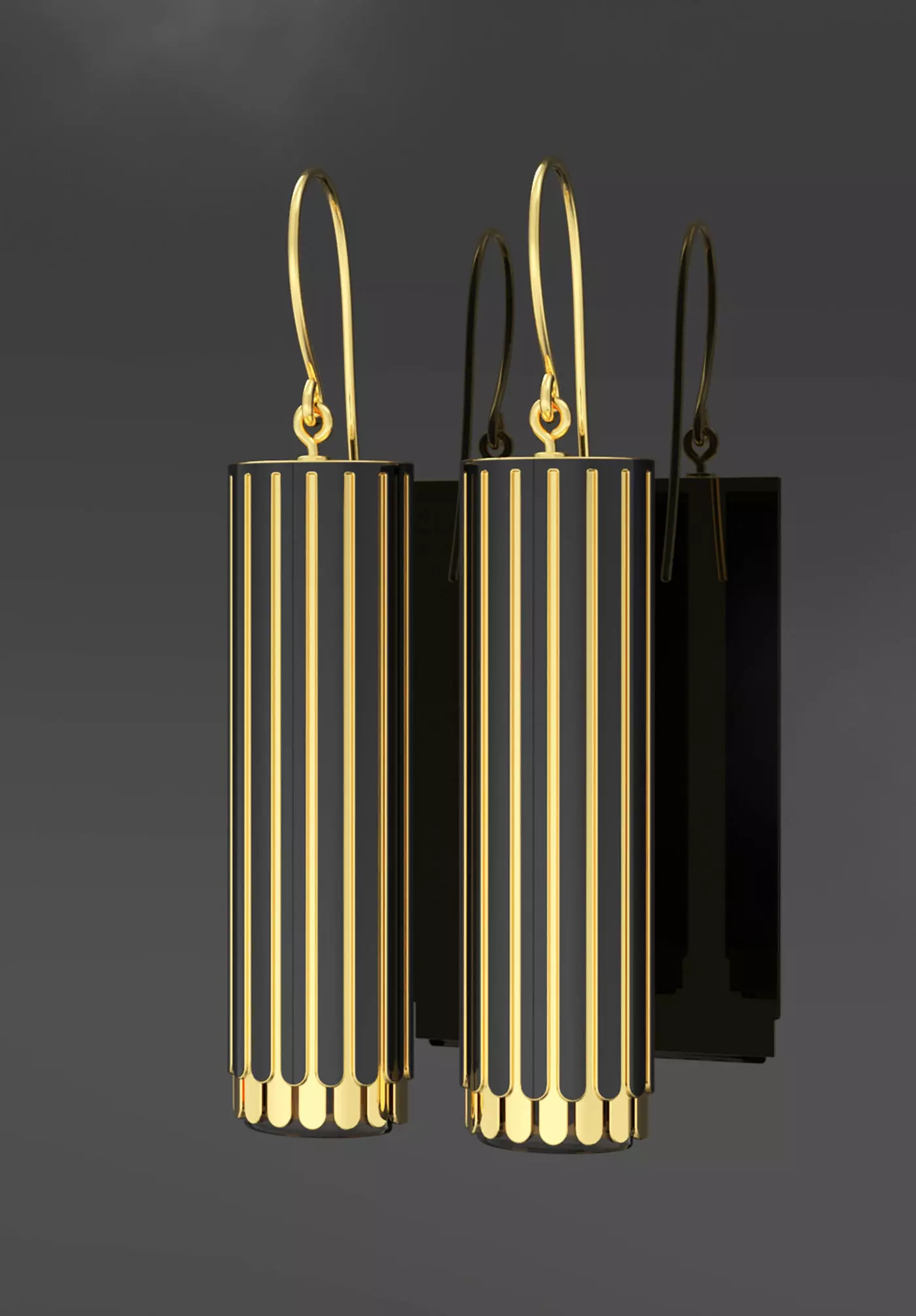 Earrings column Free 3D model
