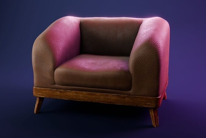 Leather Chair Free 3D model