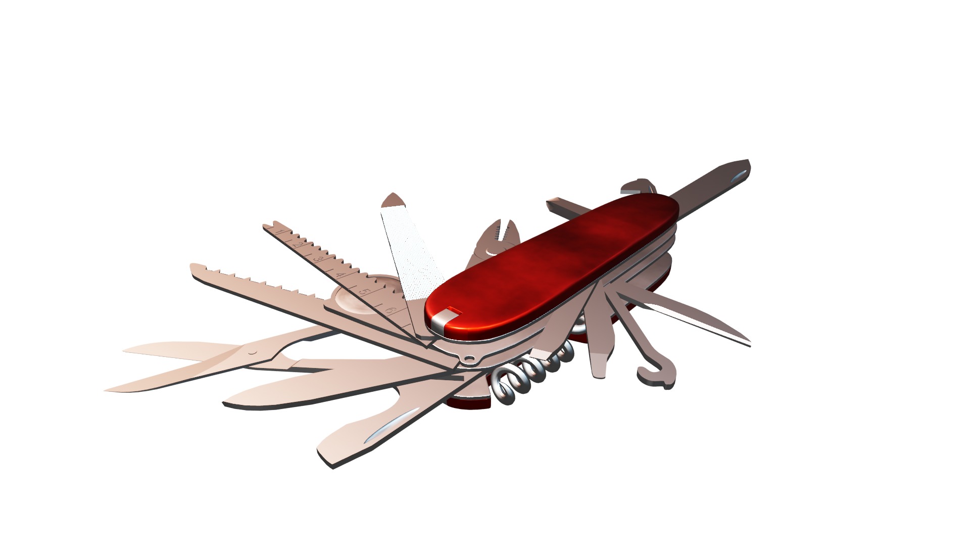 Swiss Knife 3D model_7