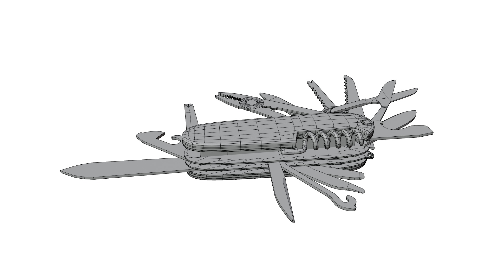 Swiss Knife 3D model_14
