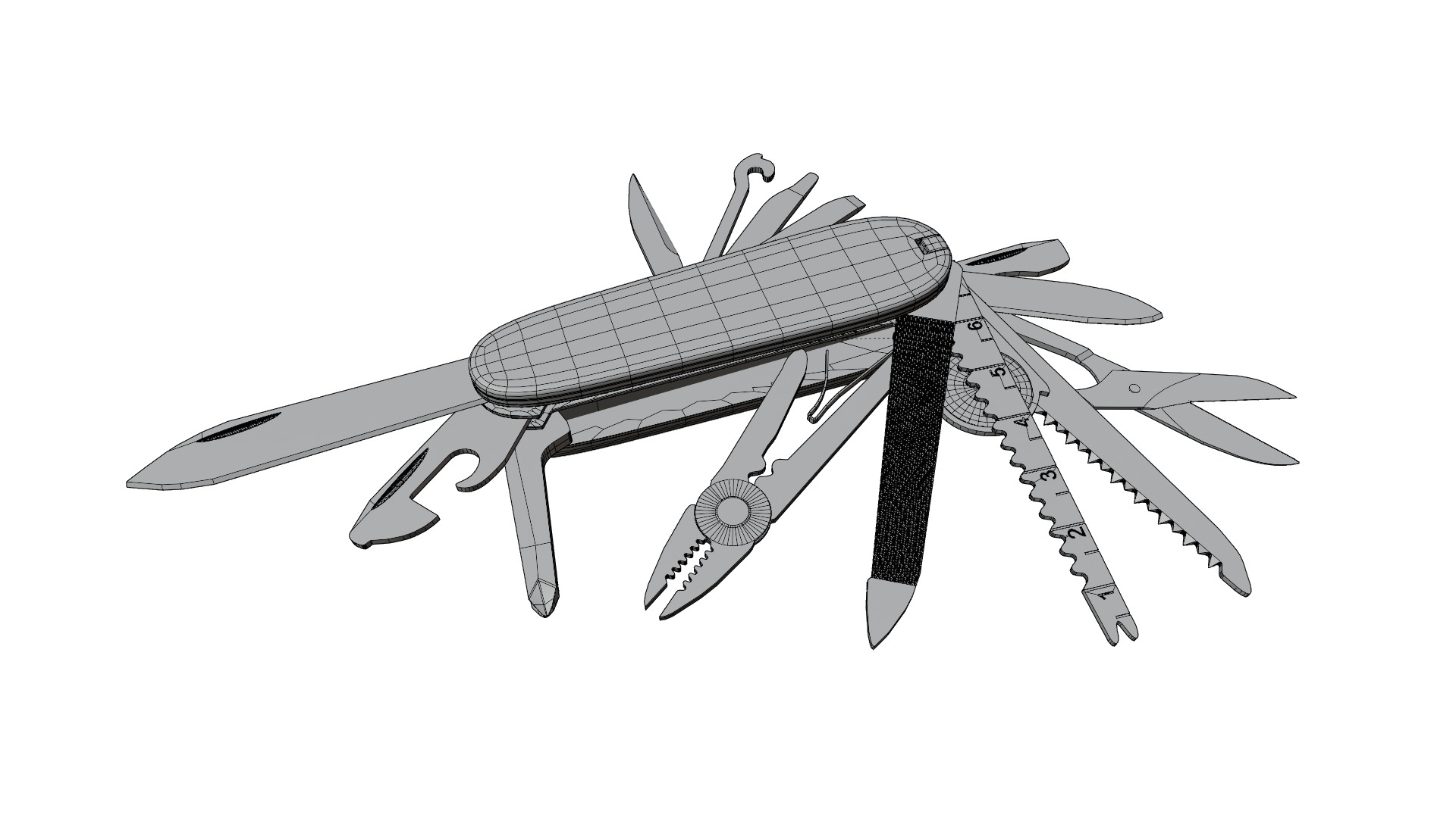 Swiss Knife 3D model_15