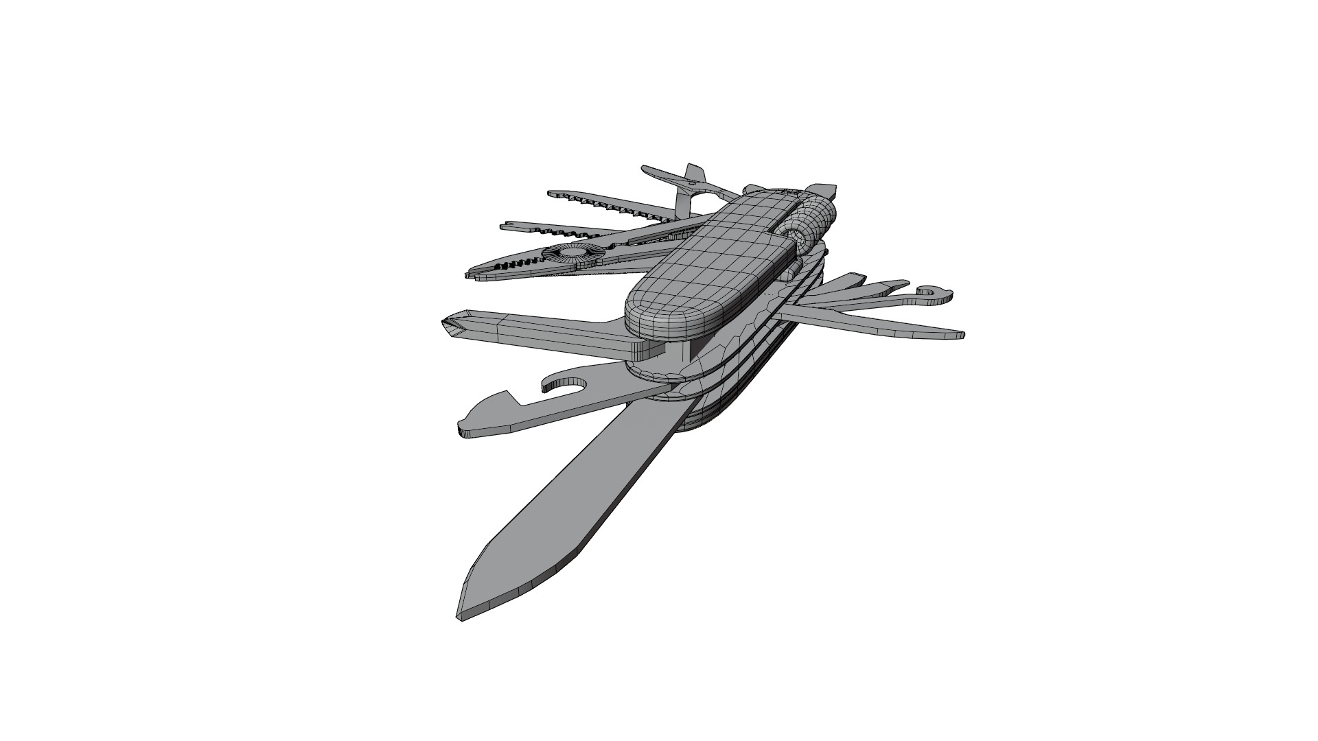 Swiss Knife 3D model_13