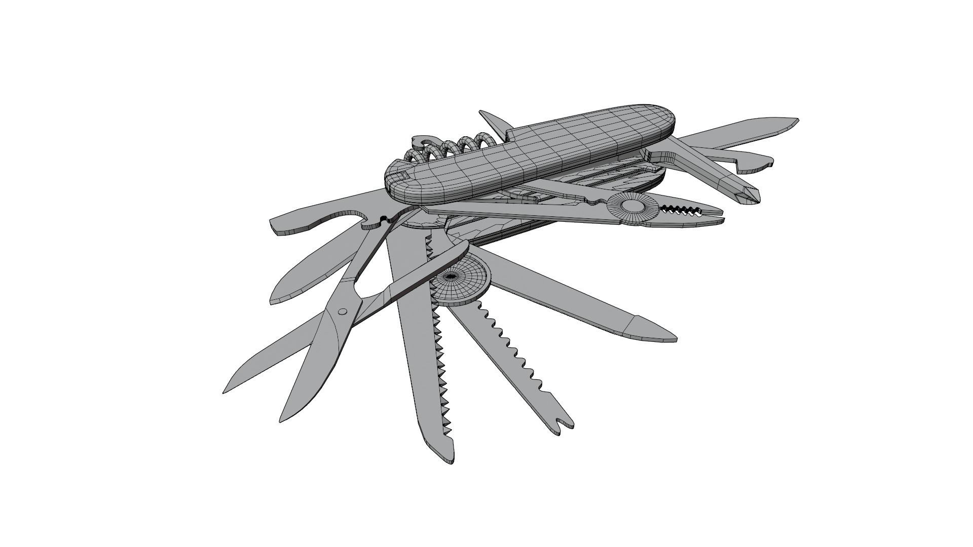 Swiss Knife 3D model_12