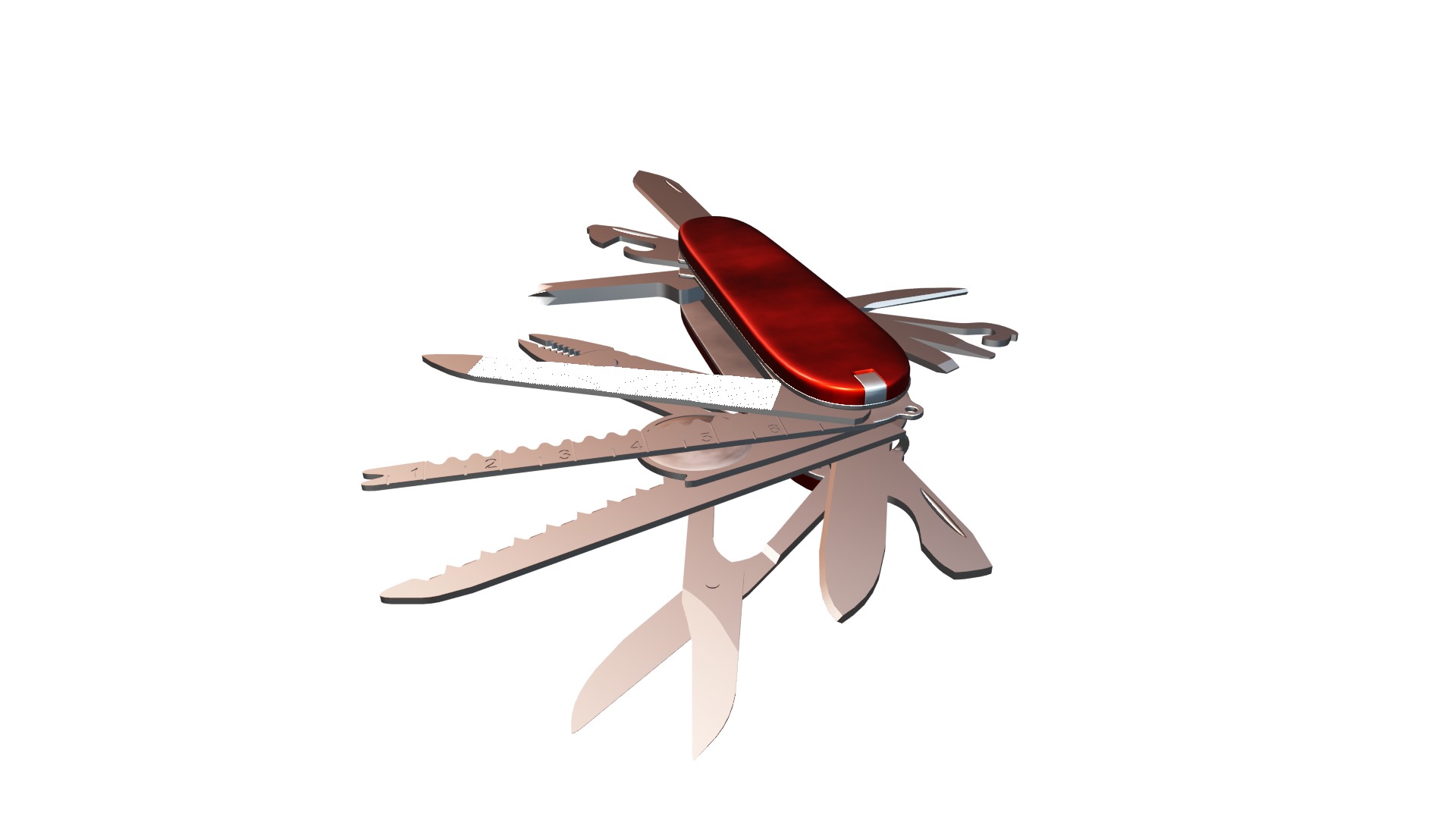 Swiss Knife 3D model_6
