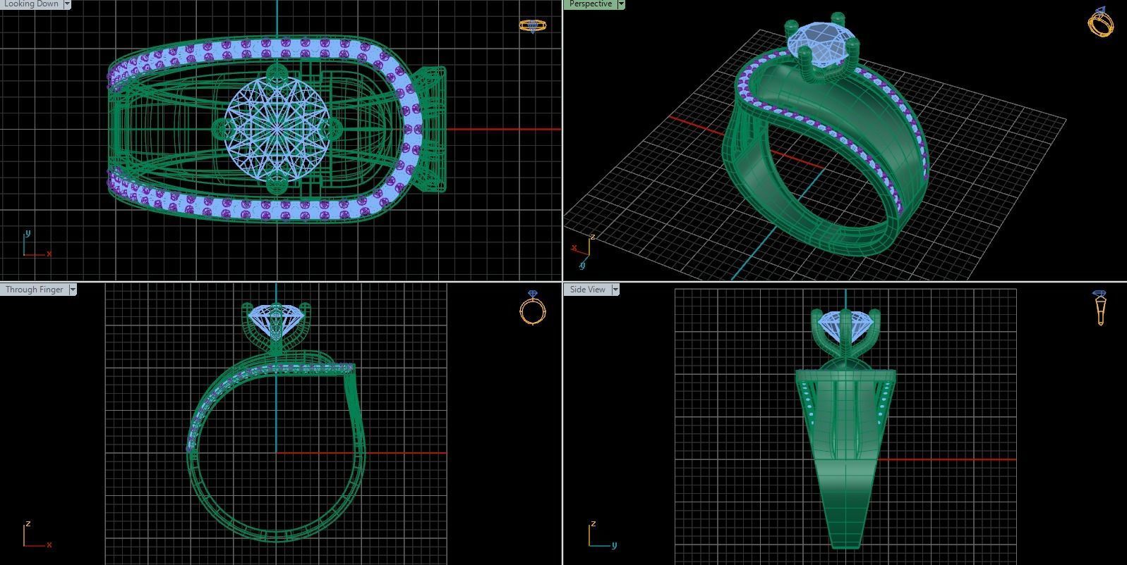 jewelry ring 32 3D print model_1