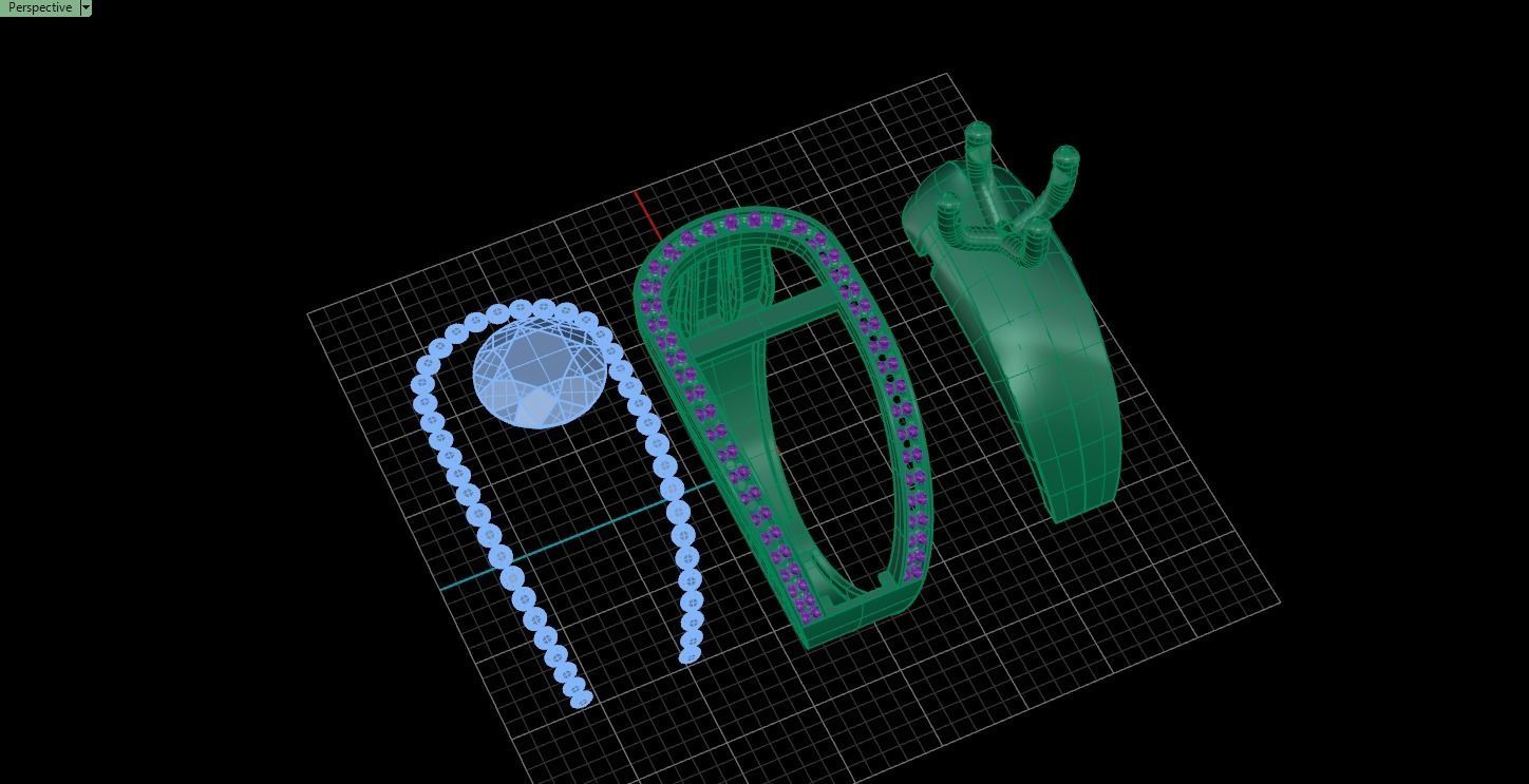 jewelry ring 32 3D print model_2