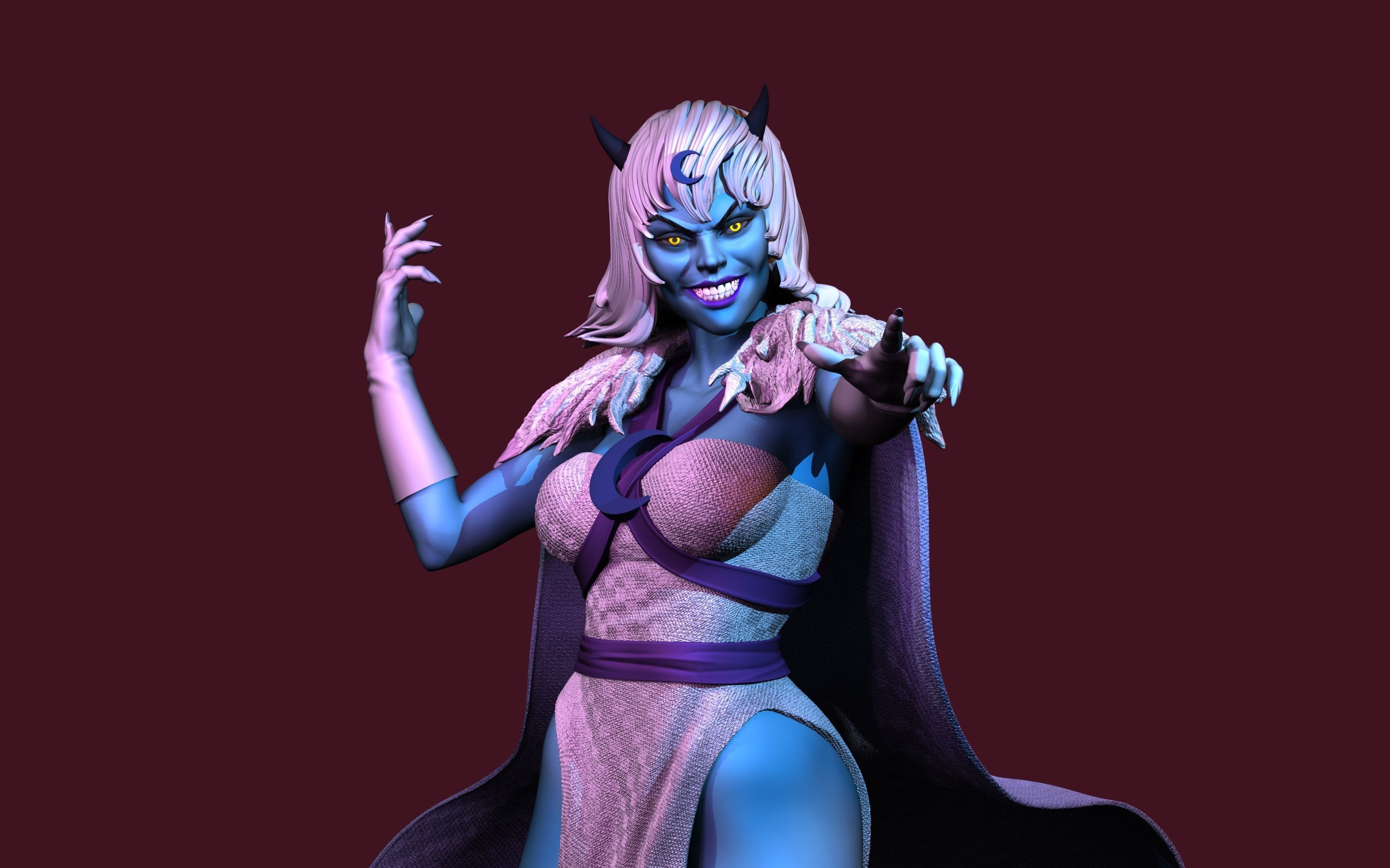 Chilla Thundercats Lunatacs STL 3d printing collectibles 3D print model_1