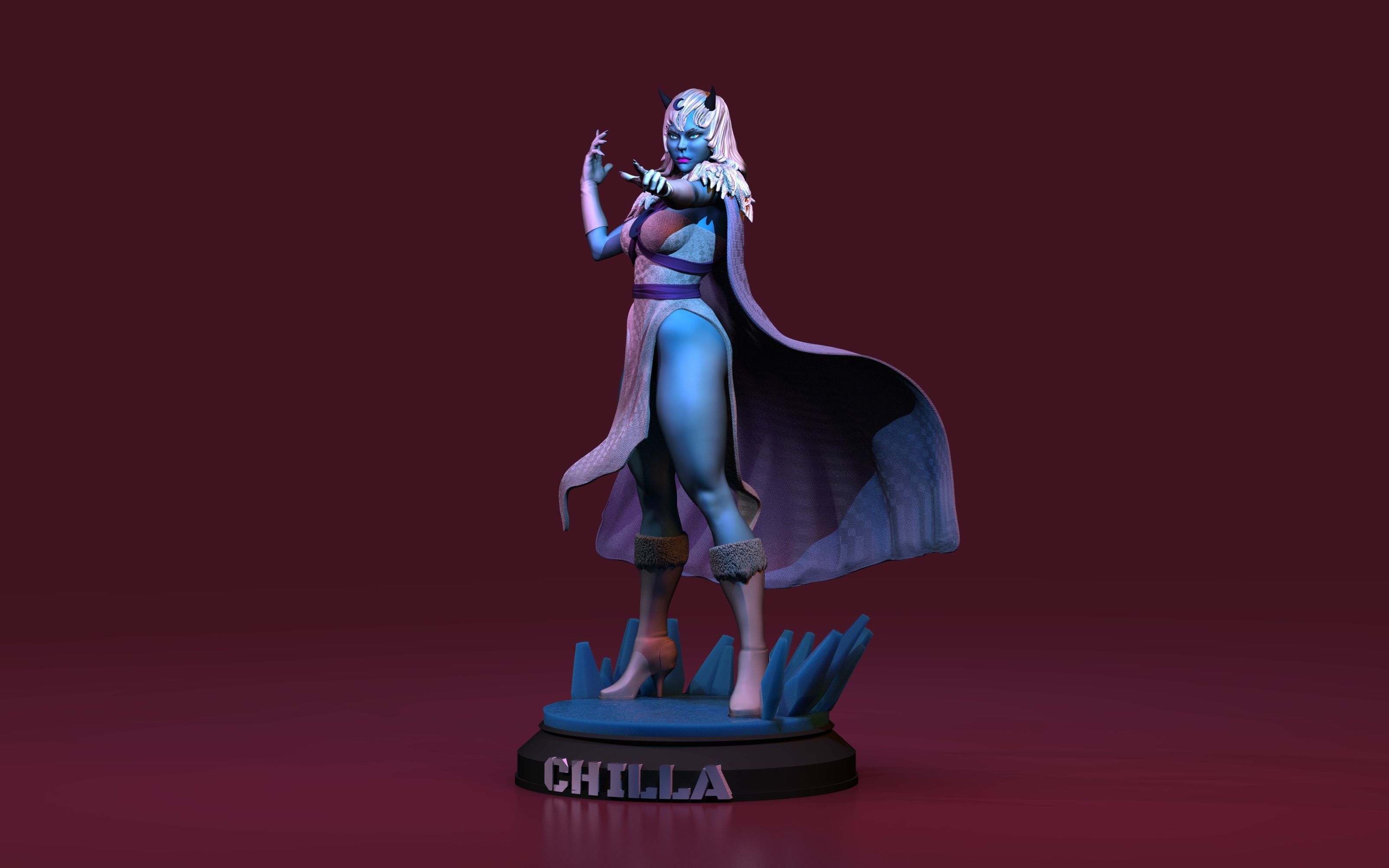 Chilla Thundercats Lunatacs STL 3d printing collectibles 3D print model_14