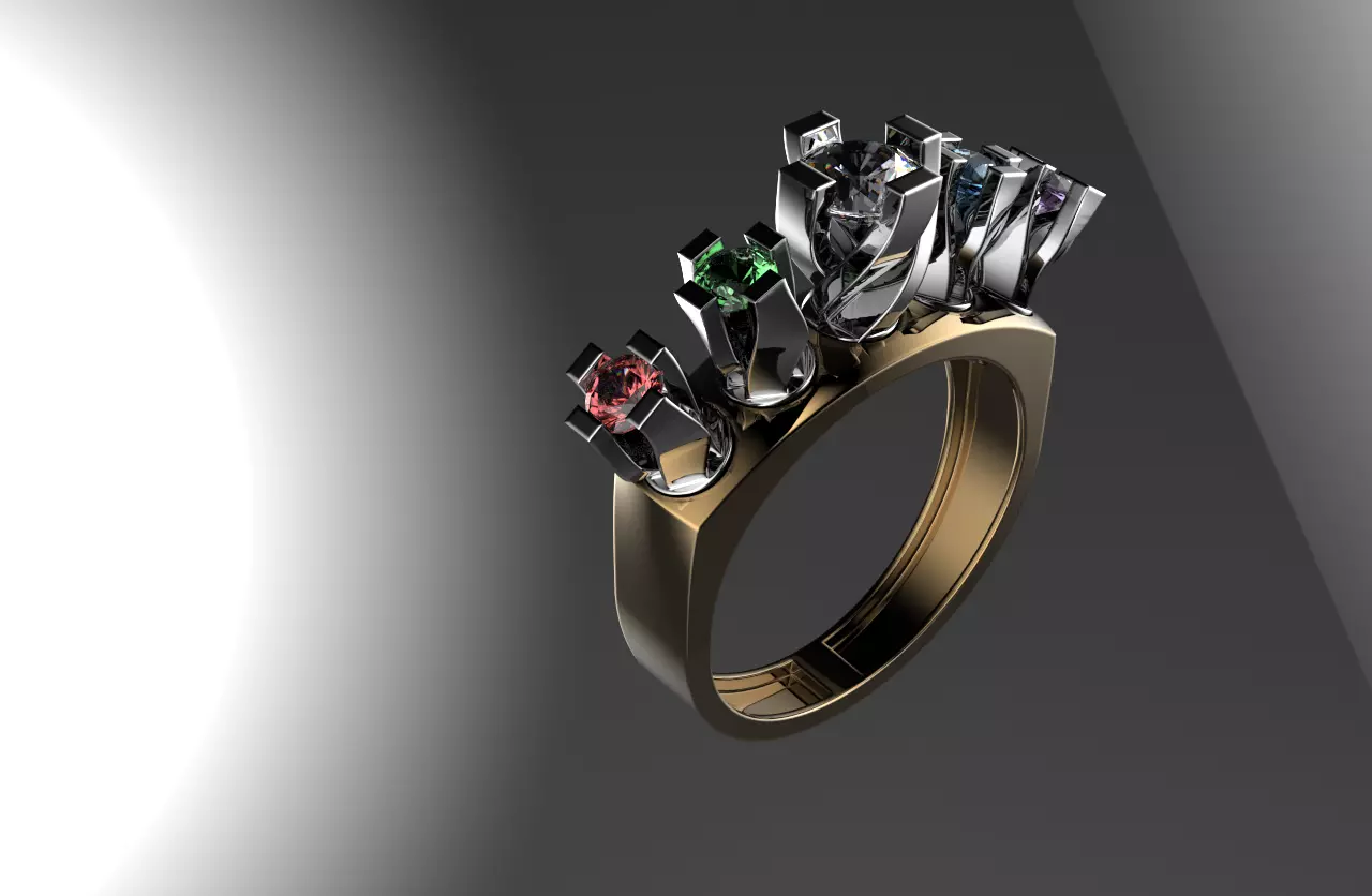 jewelry ring 33 3D print model_0