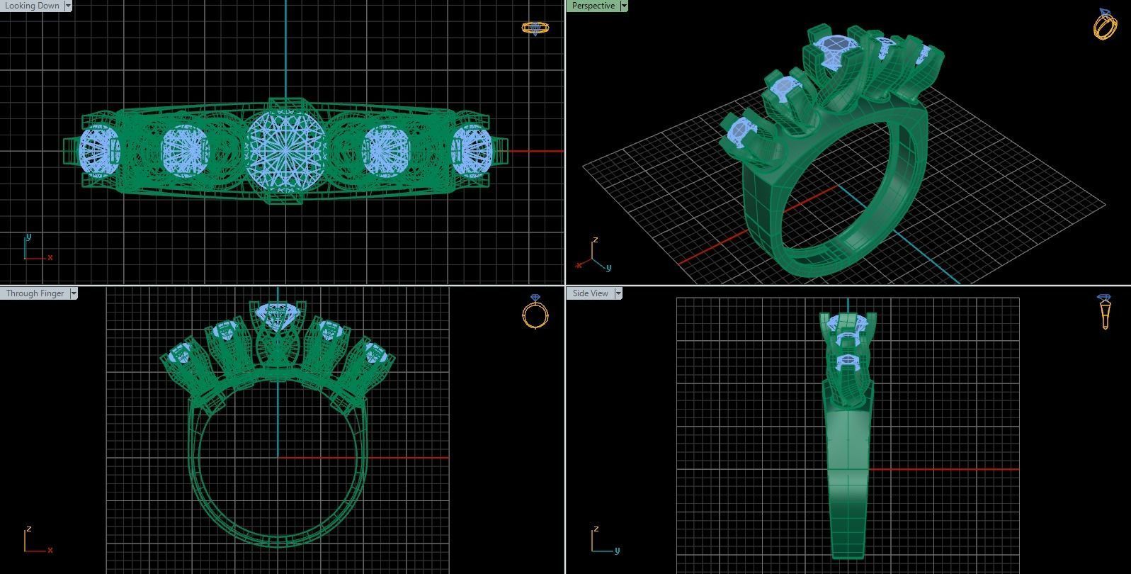 jewelry ring 33 3D print model_1