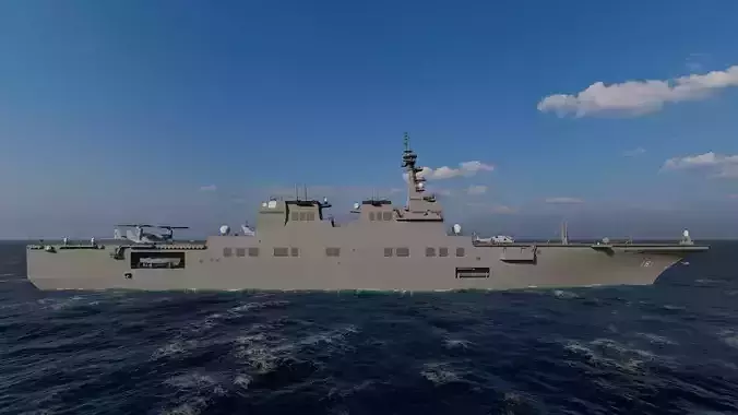 Frigate type-Warship 3D model