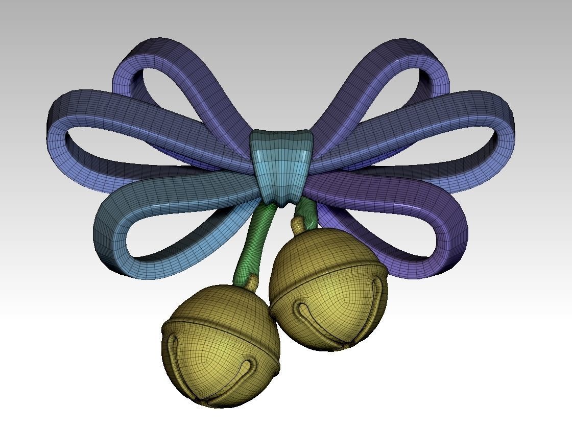 bow bell 3D print model_38