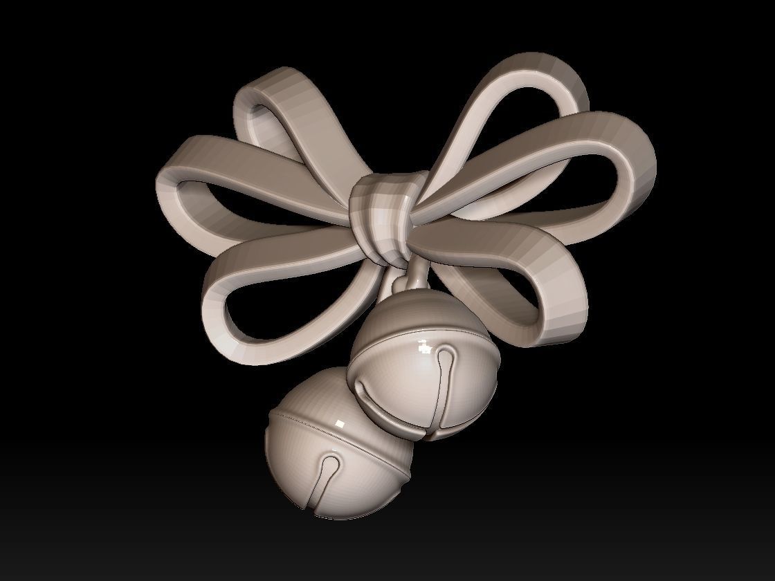 bow bell 3D print model_27