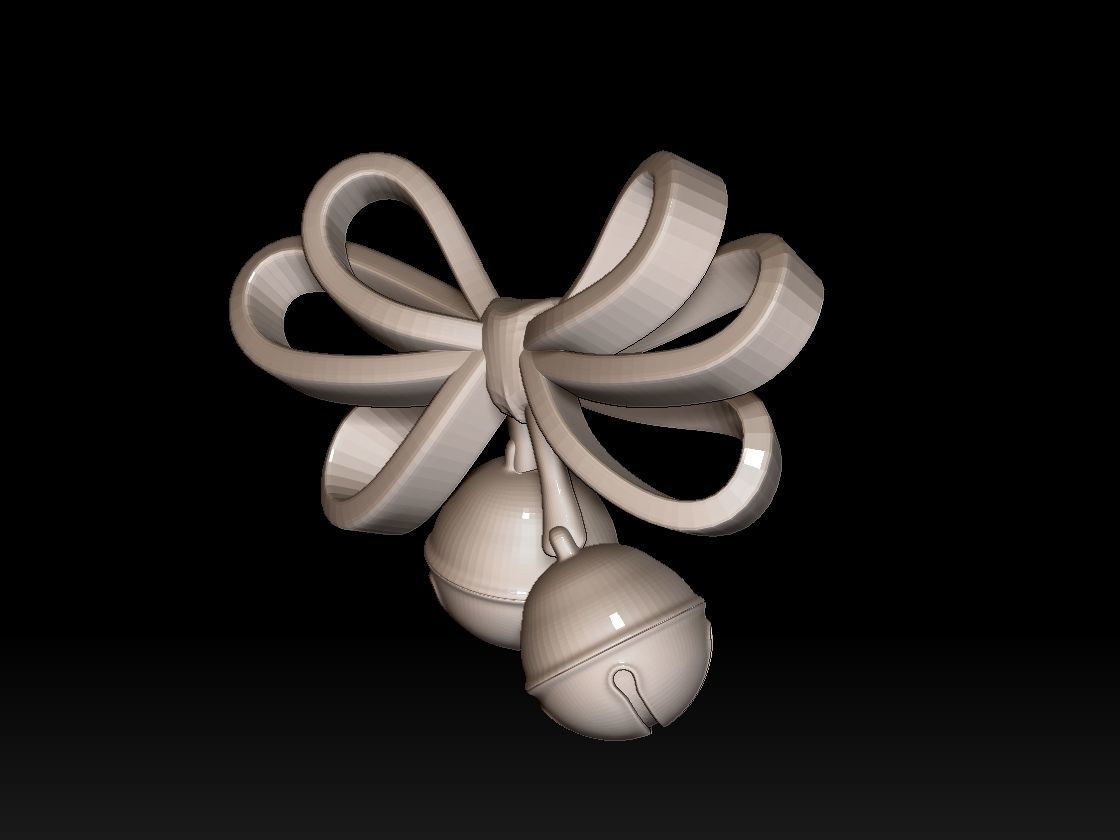 bow bell 3D print model_2
