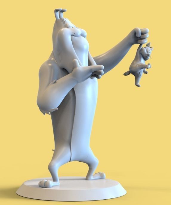 Marc Antony and Pussyfoot PARTS AND COMPLETE  3D print model_15
