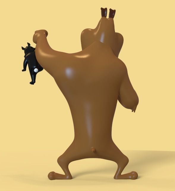 Marc Antony and Pussyfoot PARTS AND COMPLETE  3D print model_4