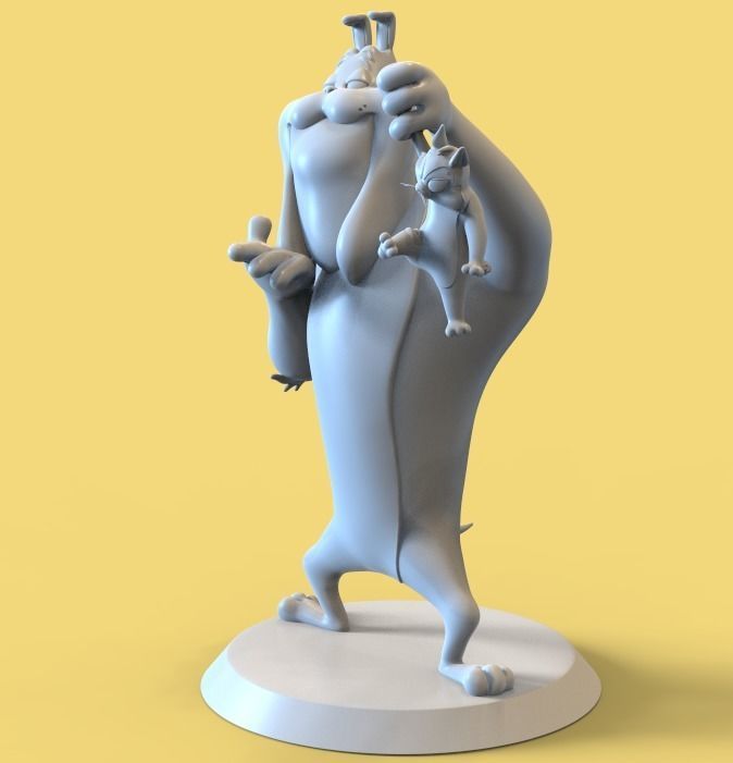 Marc Antony and Pussyfoot PARTS AND COMPLETE  3D print model_9