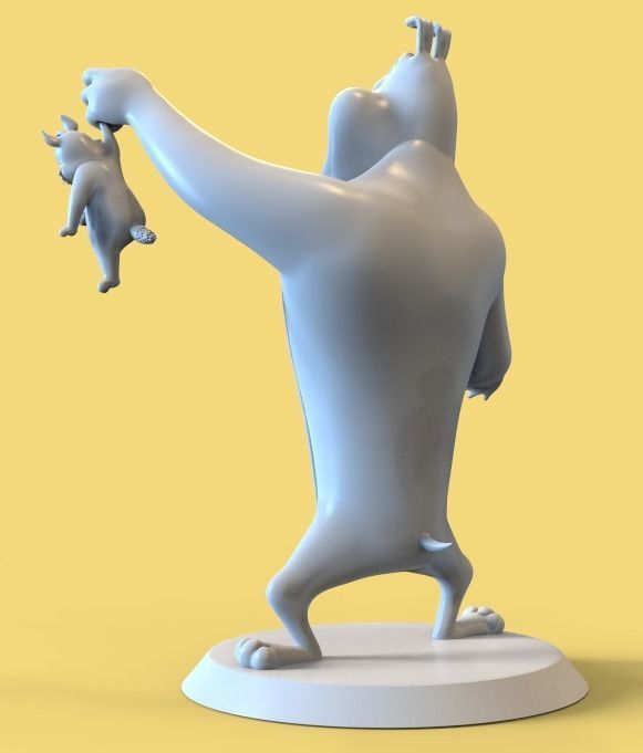 Marc Antony and Pussyfoot PARTS AND COMPLETE  3D print model_11