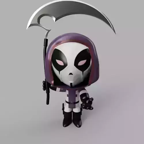 Marvel Comics Mini Death Deathpool 3D model