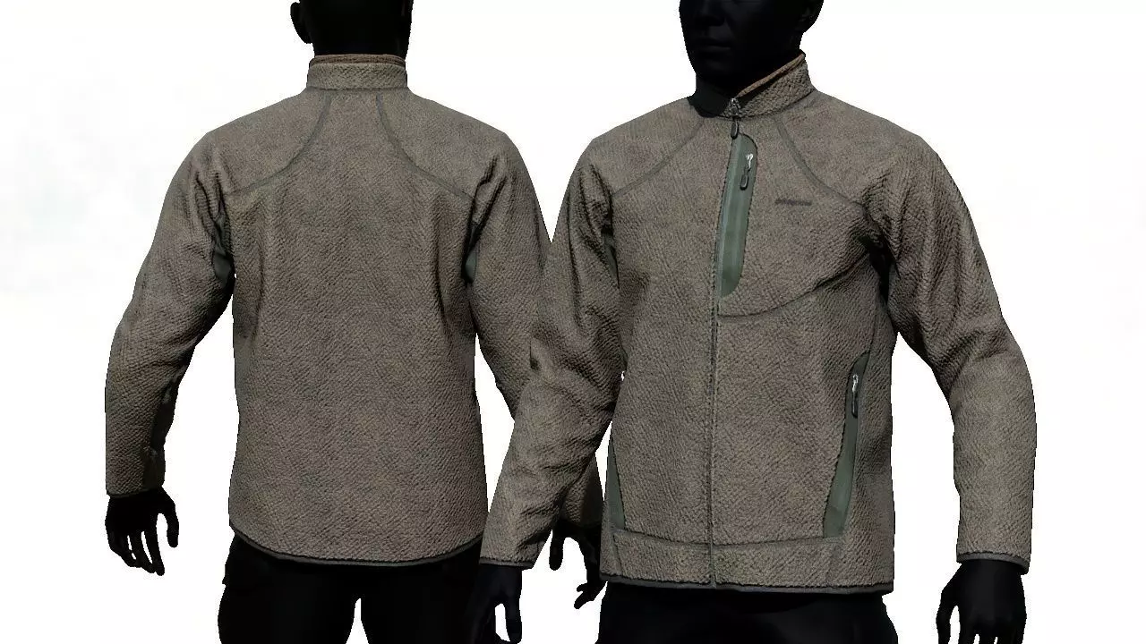 3D model PATAGONIA MARS R2 Grid Fleece Jacket VR / AR / low-poly