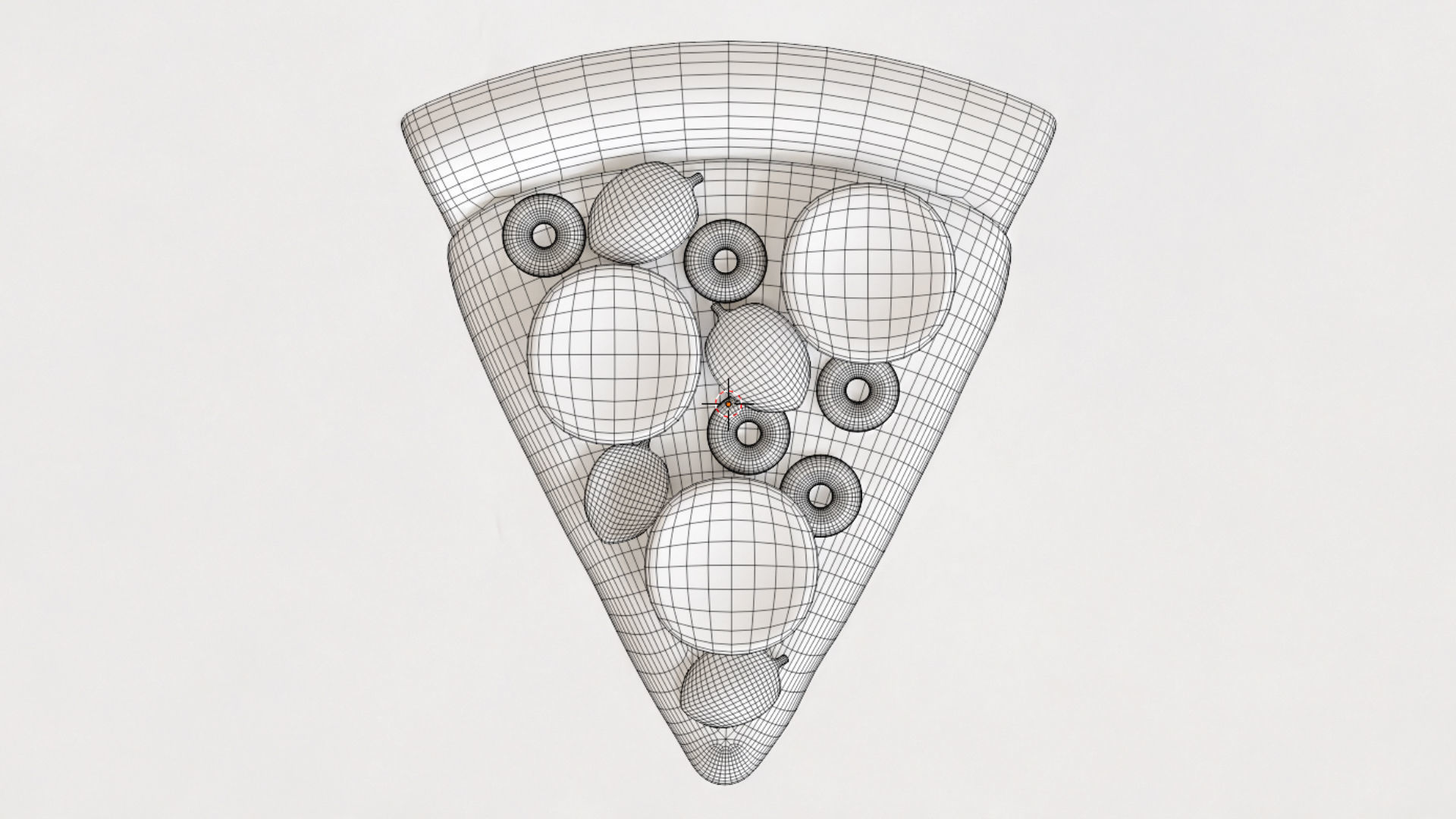 Emoji Pizza 001 3D model_15