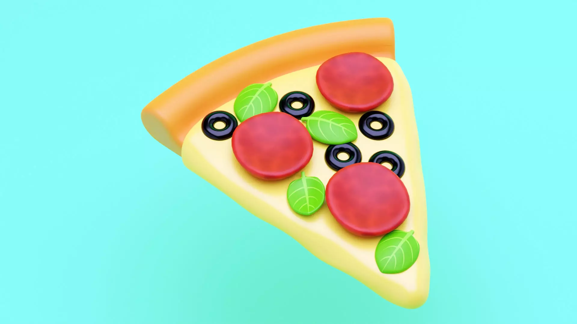 Emoji Pizza 001 3D model_0